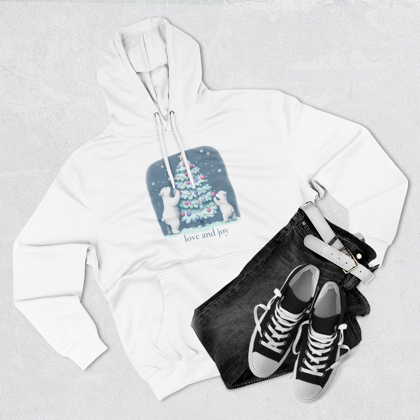 Love and Joy Polar Bears Hoodie