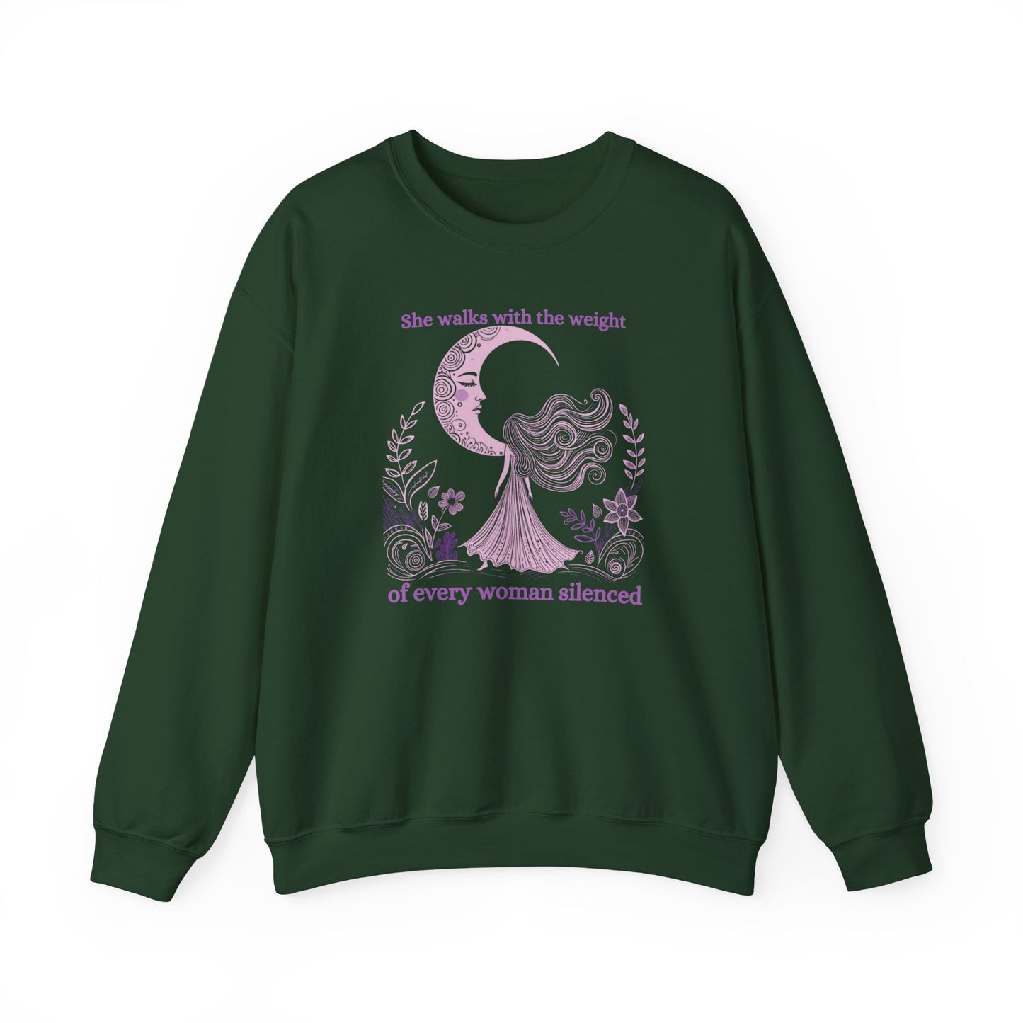 The Weight of Silence Celestial Art Sweatshirt | Mystic Den