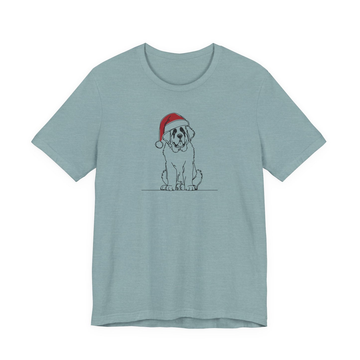 "Santa Bernard" Holiday Sketch Tee | Holiday Den