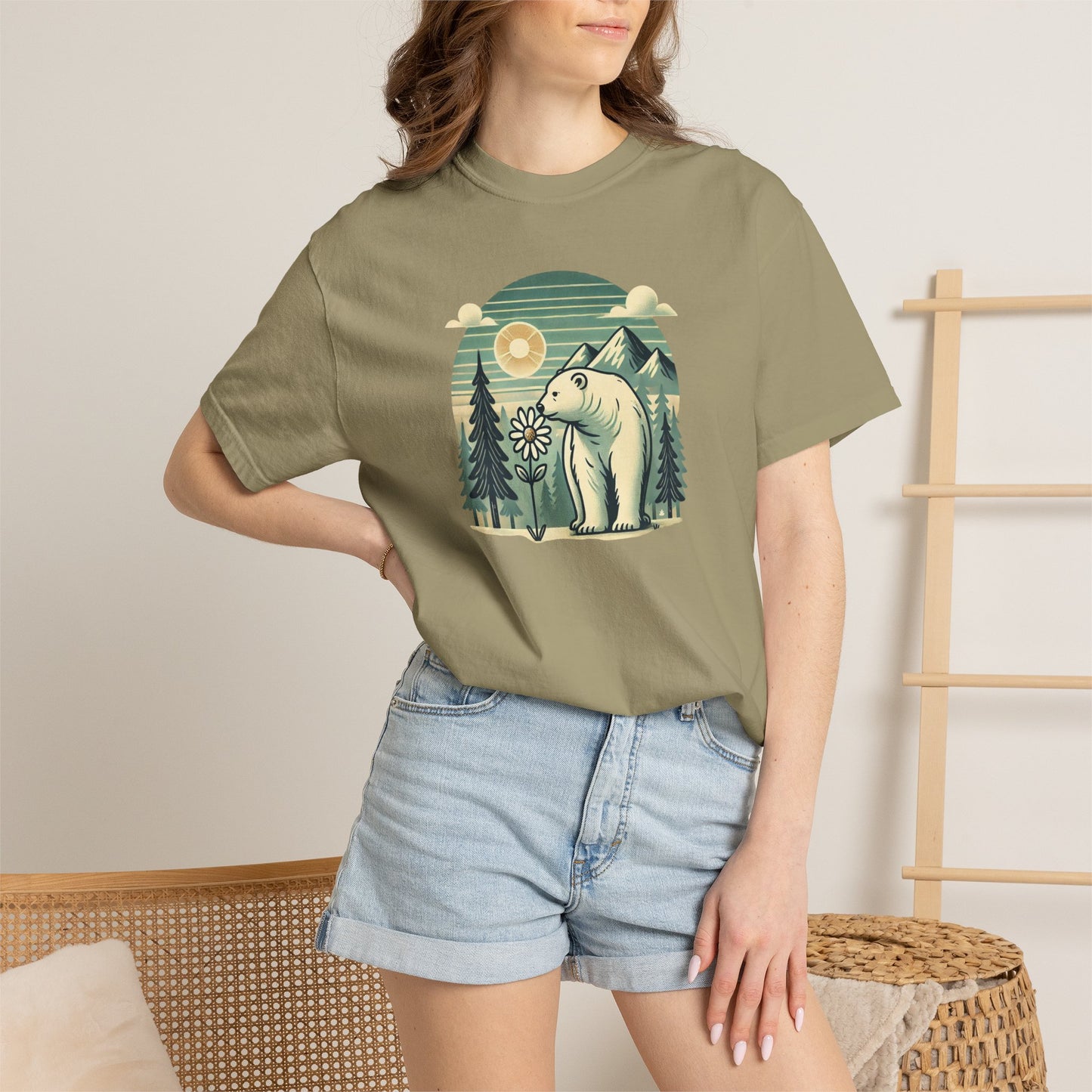 Pine & Daisy Polar Bear Comfort Colors Tee