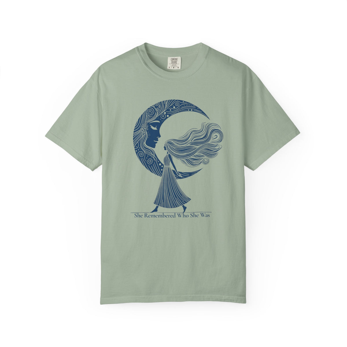Moon Goddess "She Remembered Who She Was" Comfort Colors T-Shirt