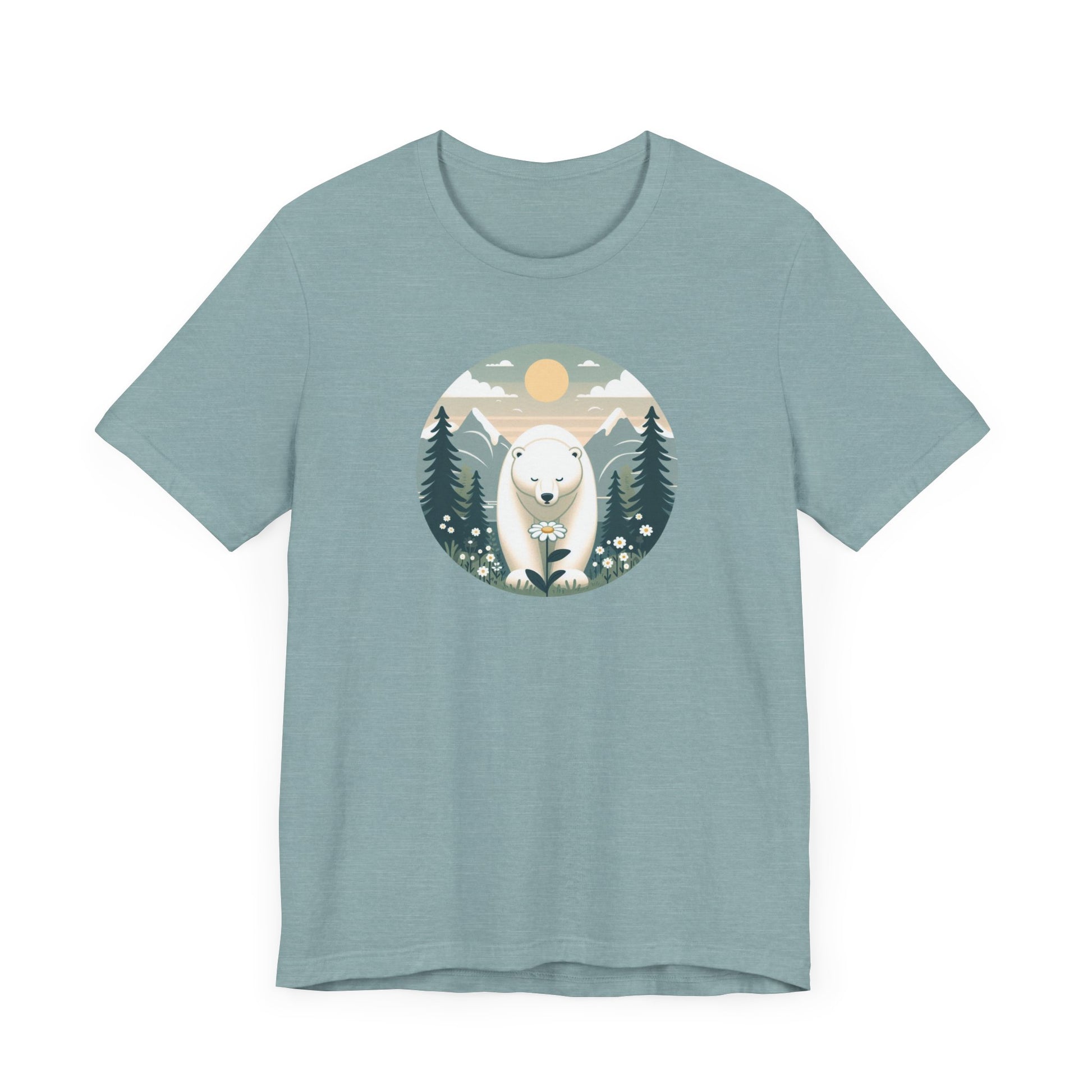 Polar Bear Tee - Cozy Nature-Inspired T-Shirt for Animal Lovers.