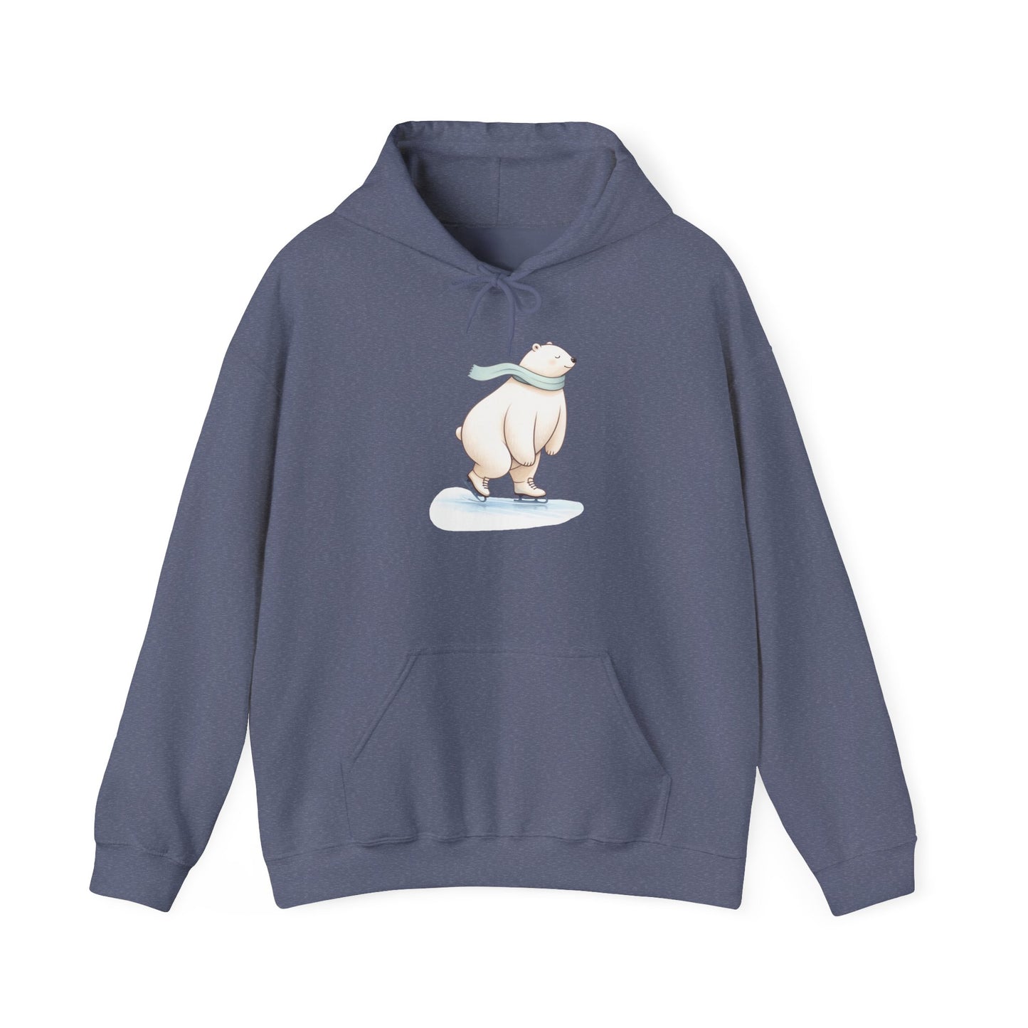 Polar Bear Ice Skating Hoodie