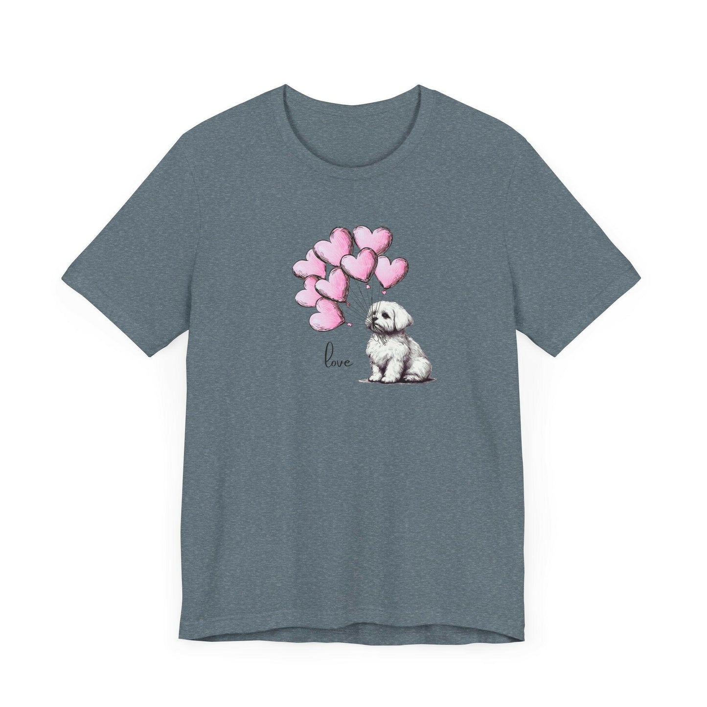 Maltese Dog Balloon Tee - Stompy Paws