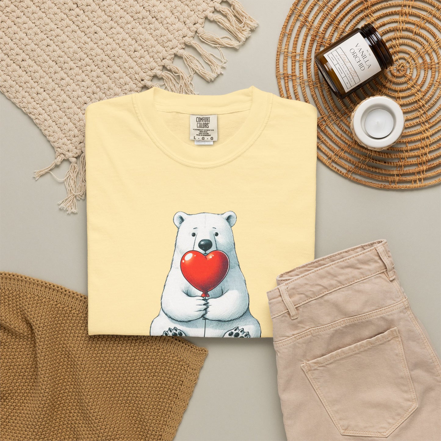Be Mine Polar Bear Comfort Colors Tee
