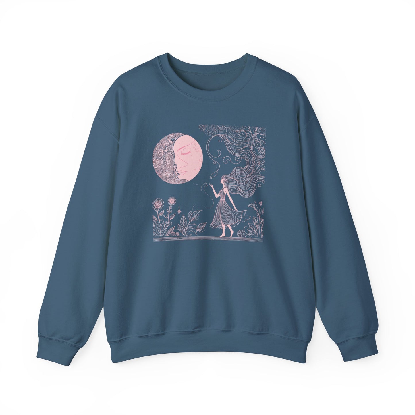 Lunar Muse Celestial Art Sweatshirt | Gallery Edition