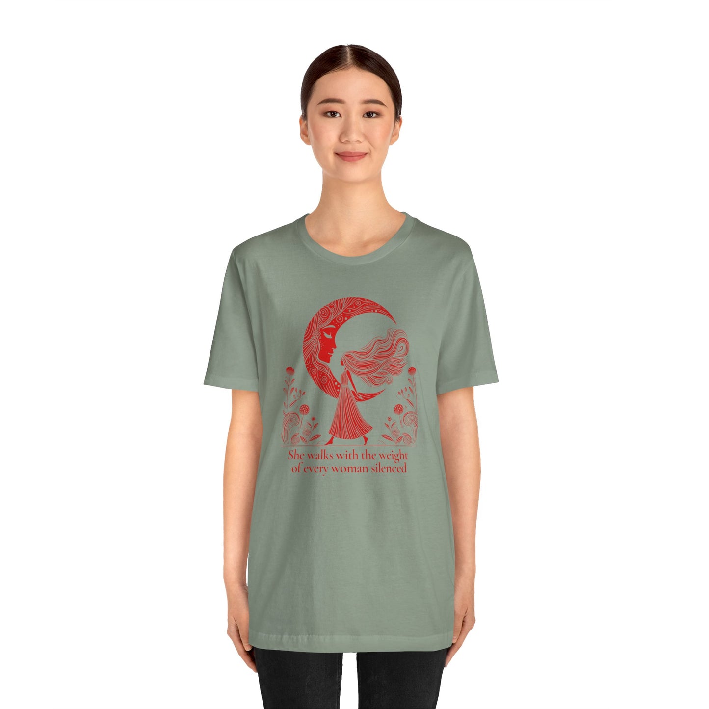 The Weight of Silence Celestial Art T-Shirt | Storybook Den