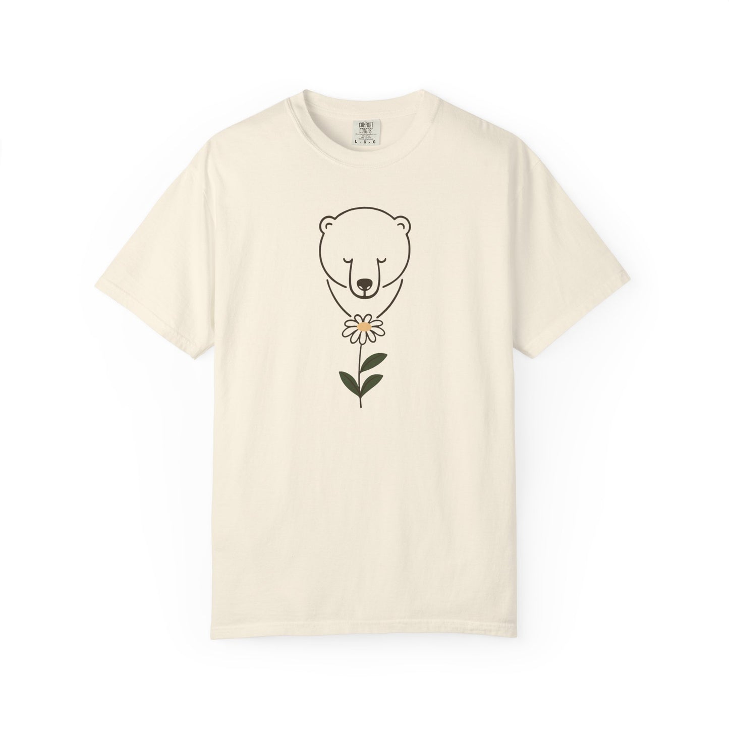Polar Bear Daisy Comfort Colors Tee