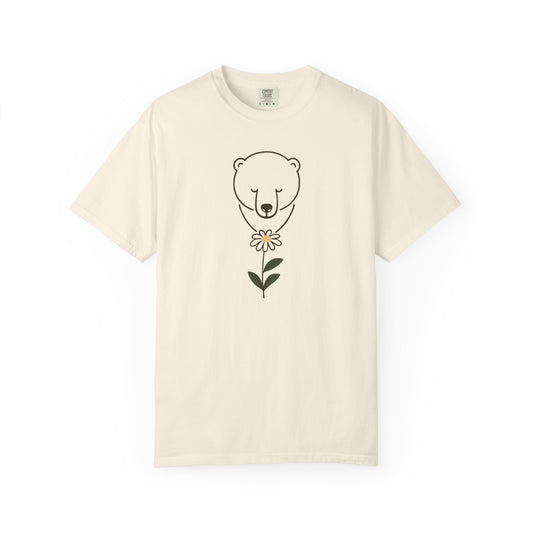 Polar Bear Daisy Comfort Colors Tee