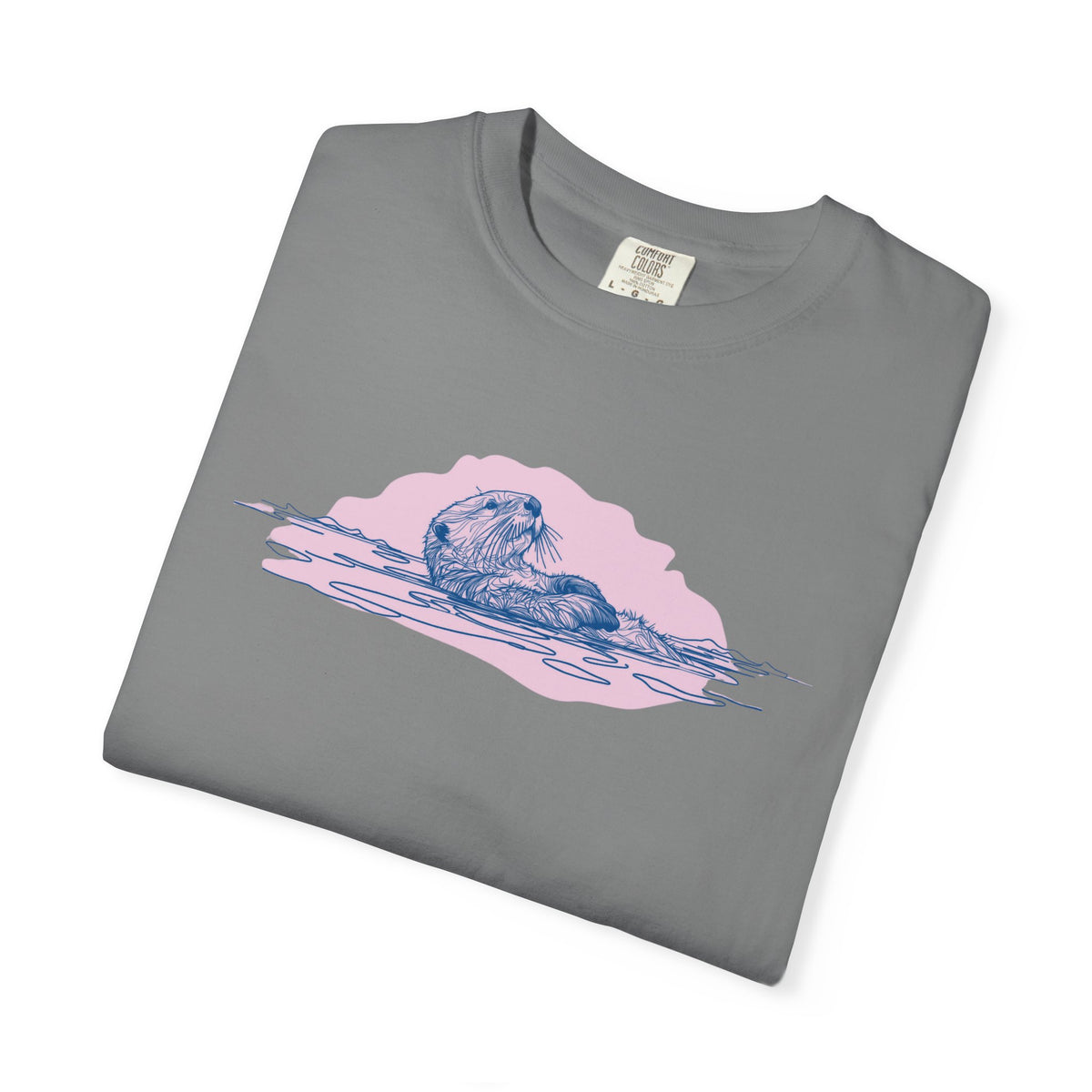 Sea Otter T-Shirt | Floating Otter Comfort Colors Tee
