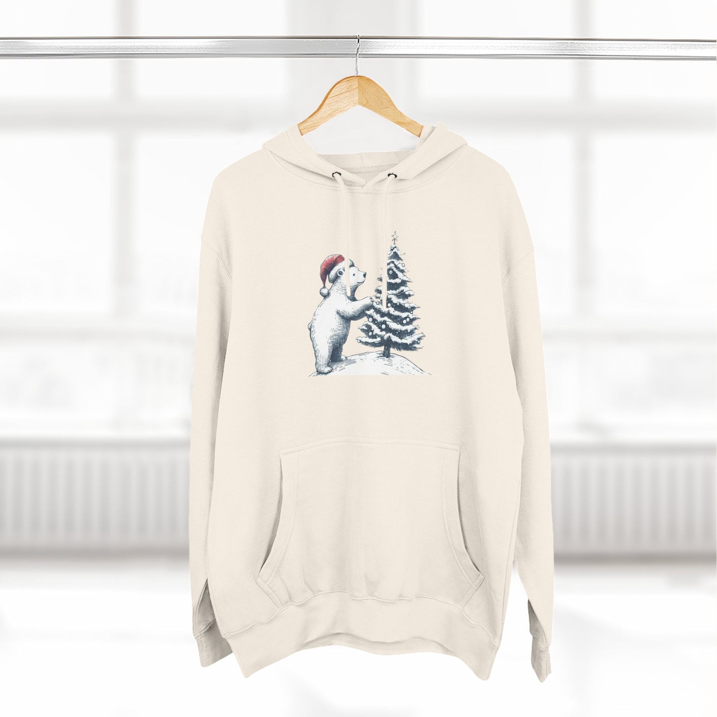 Polar Bear Christmas Tree Hoodie