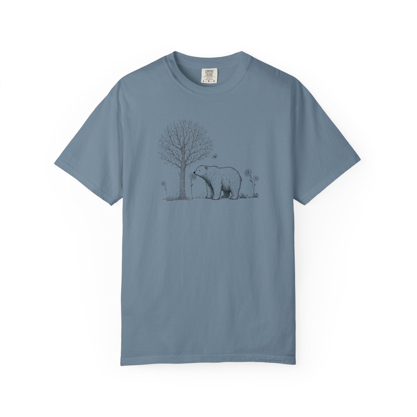 Wildflower Polar Bear Comfort Colors Tee