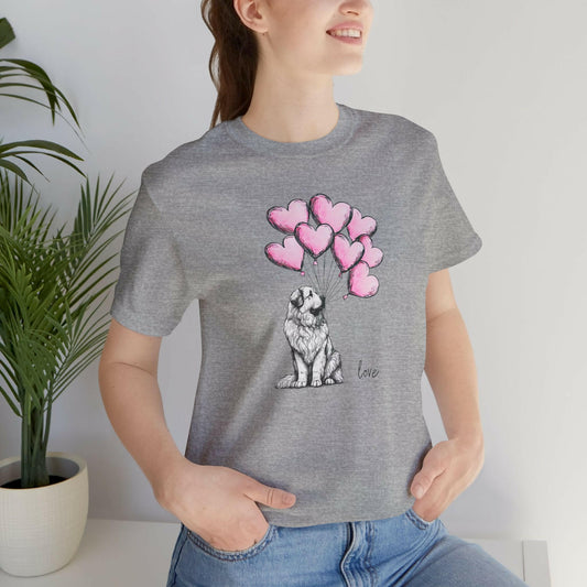 Great Pyrenees Dog Heart Balloons Tee.