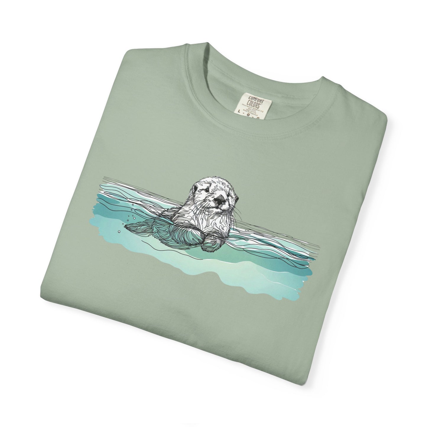 Otter in the Water Comfort Colors Tee