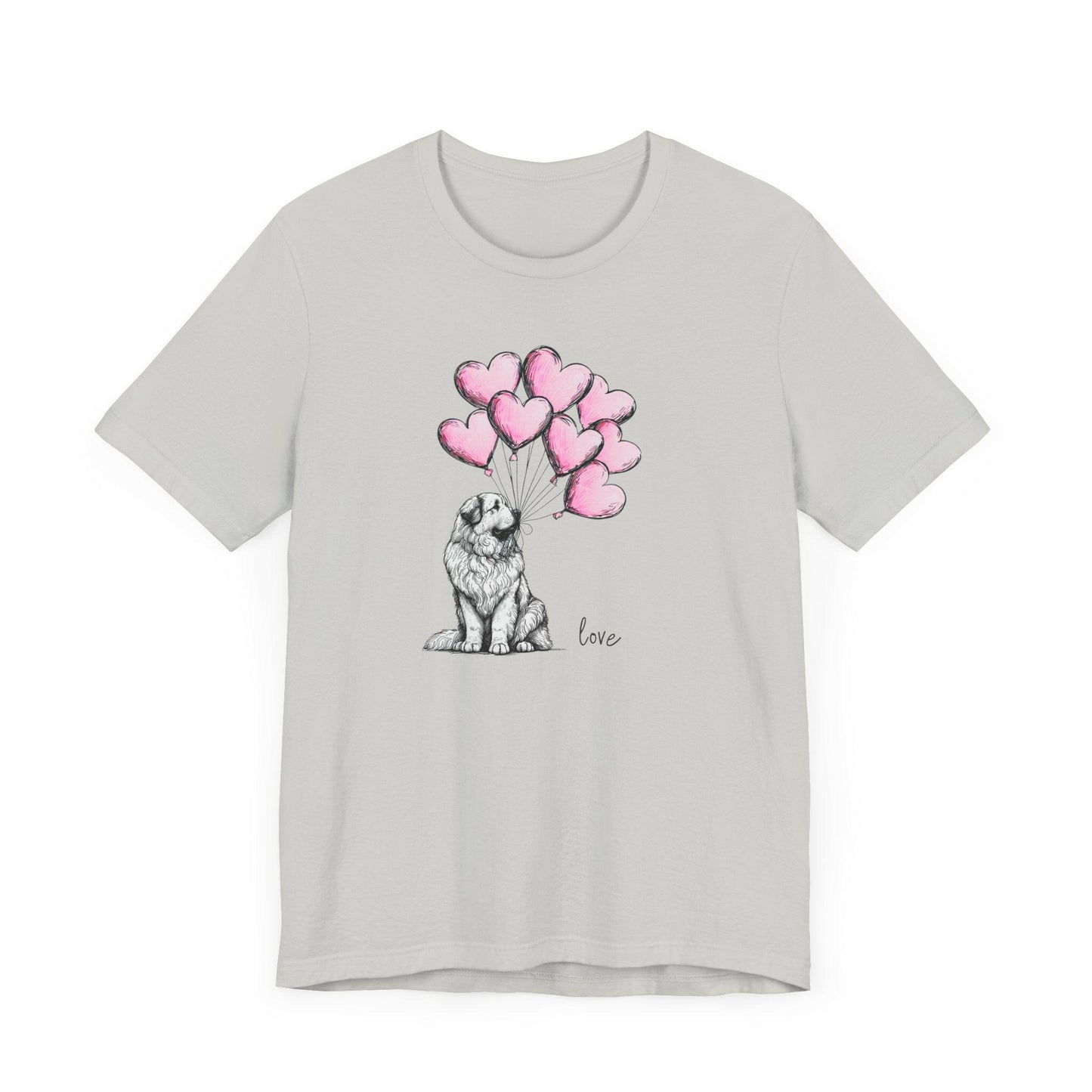 Great Pyrenees Dog Heart Balloons Tee