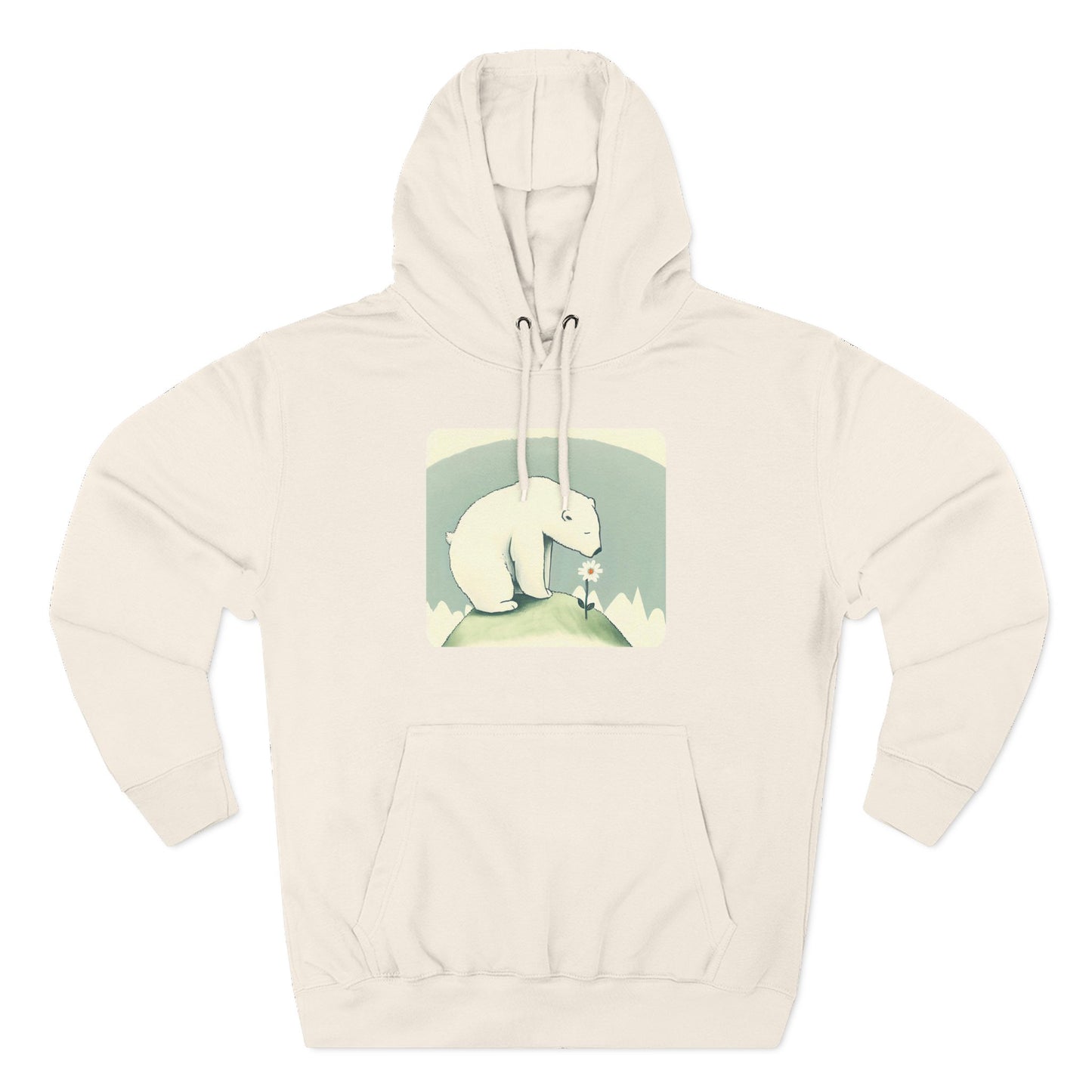 Polar Bear  Wildflower Hoodie