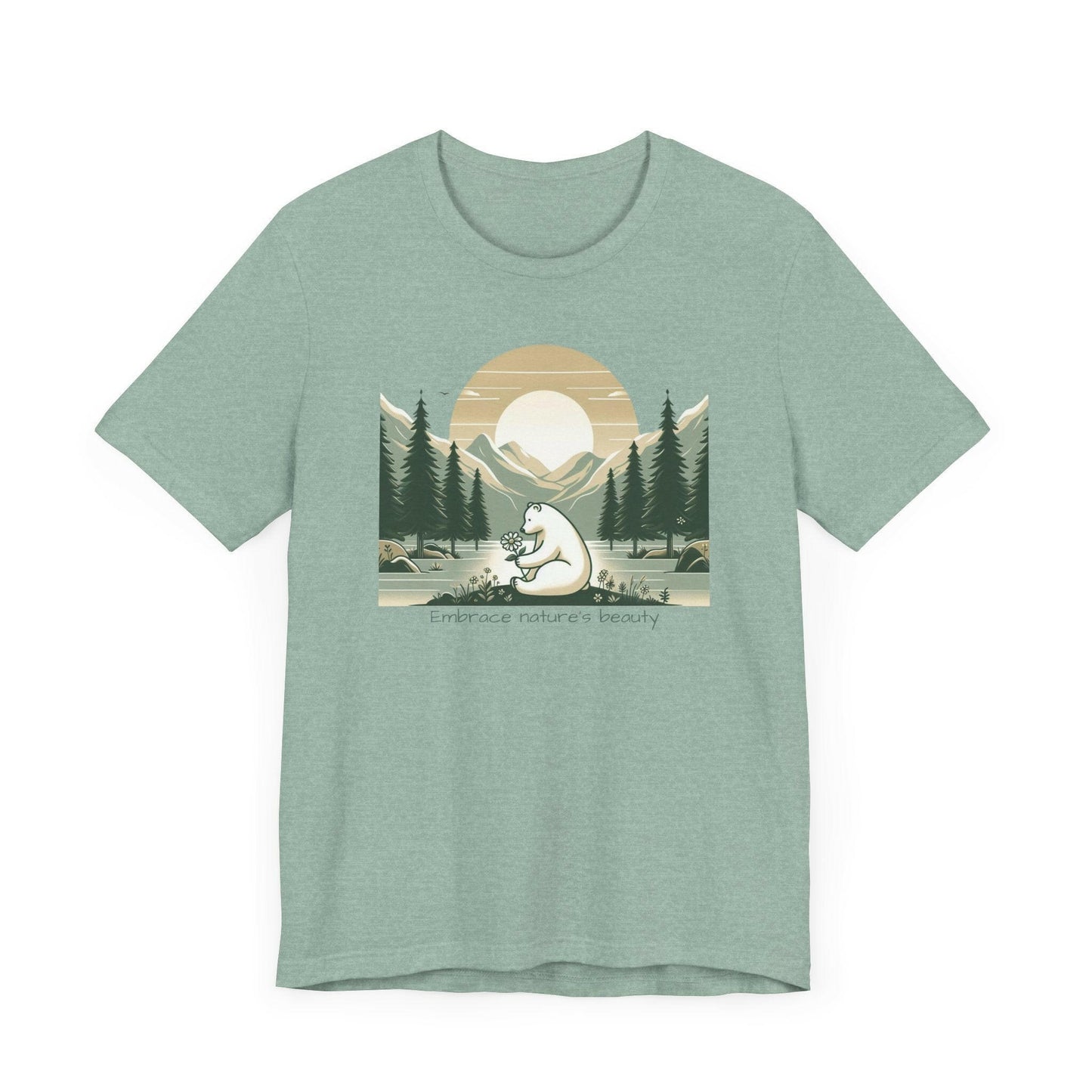 Nature-Inspired Unisex Tee - Embrace Nature's Beauty Polar Bear