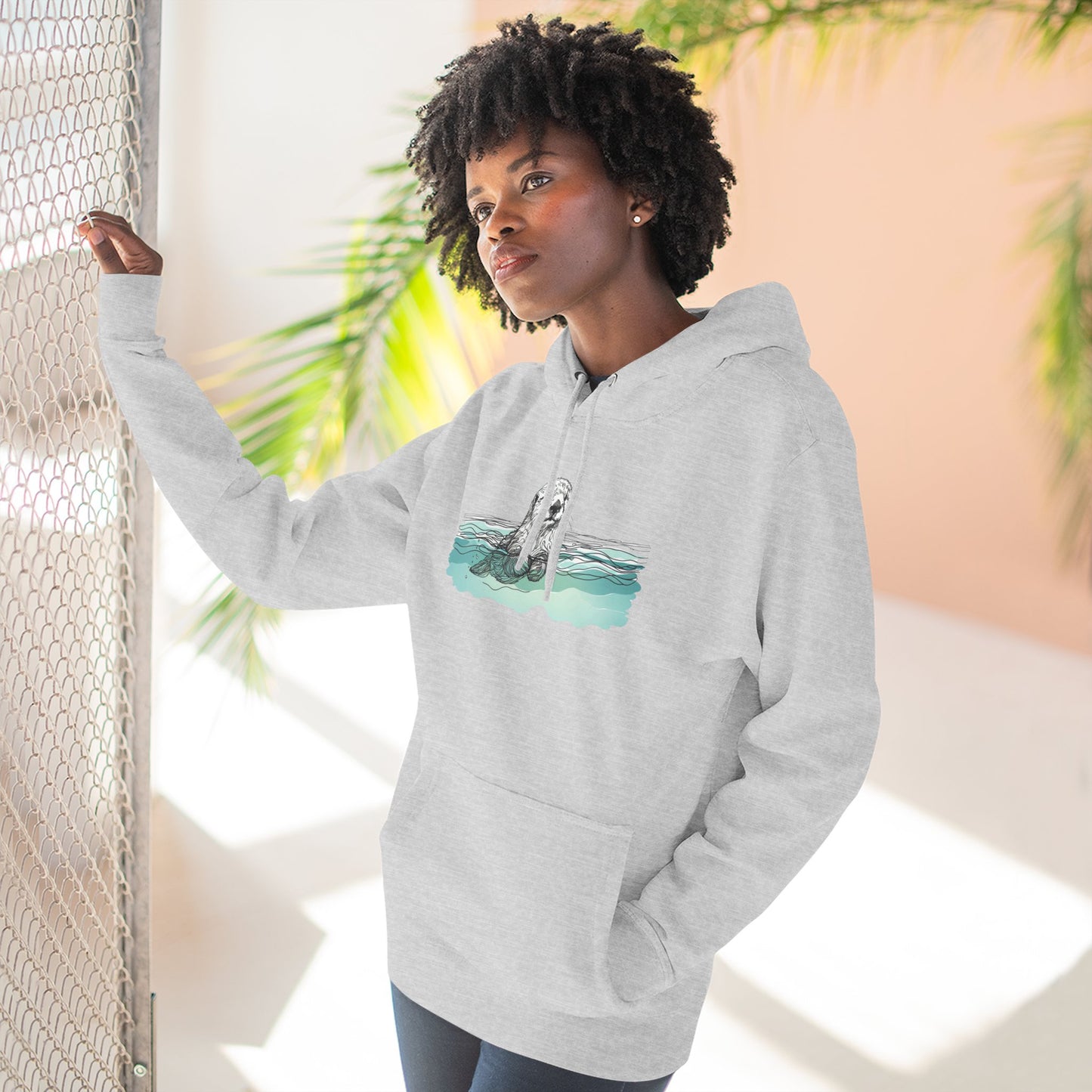 Otter in the Water Hoodie