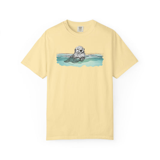 Otter in the Water Comfort Colors Tee