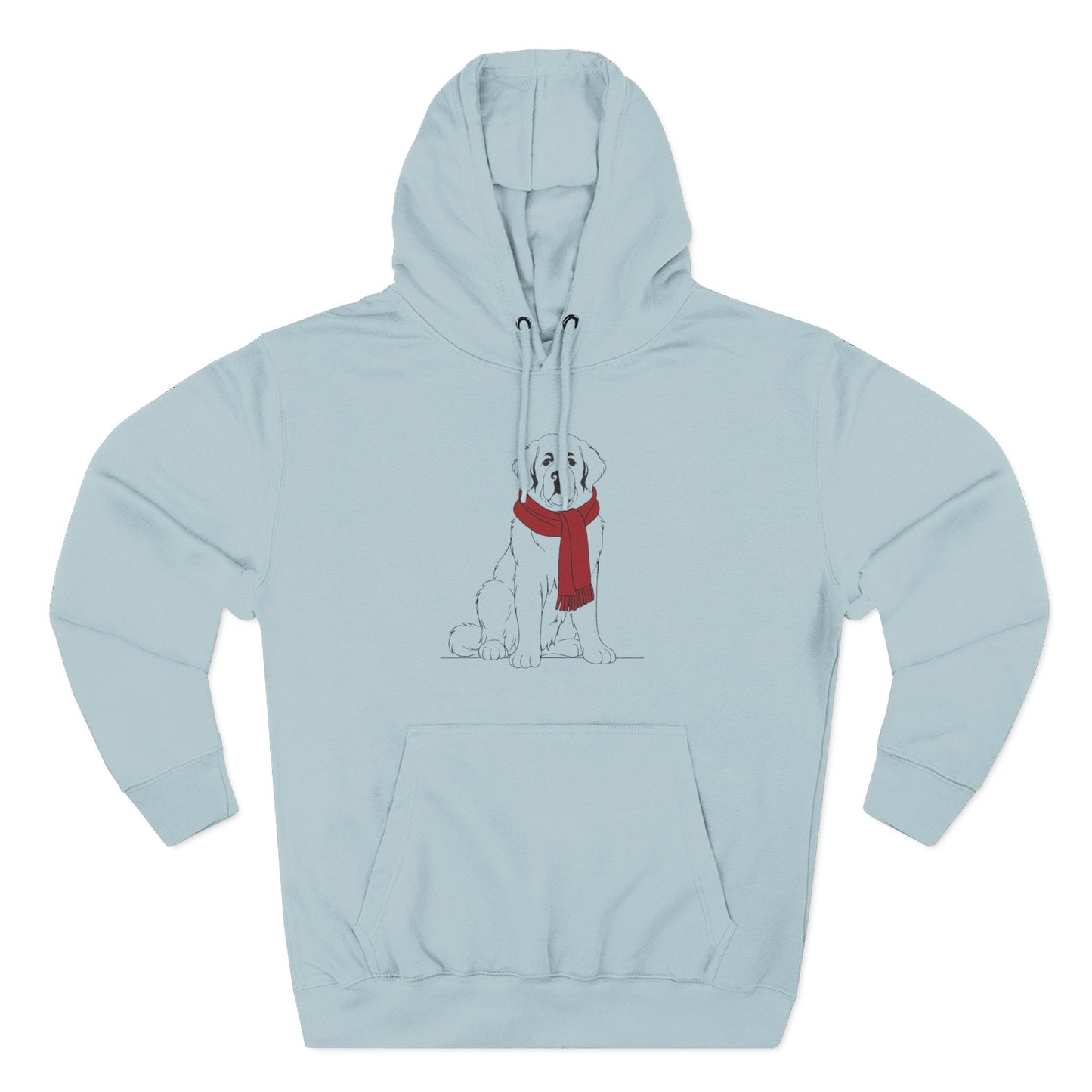 Great Pyrenees Winter Scarf Hoodie