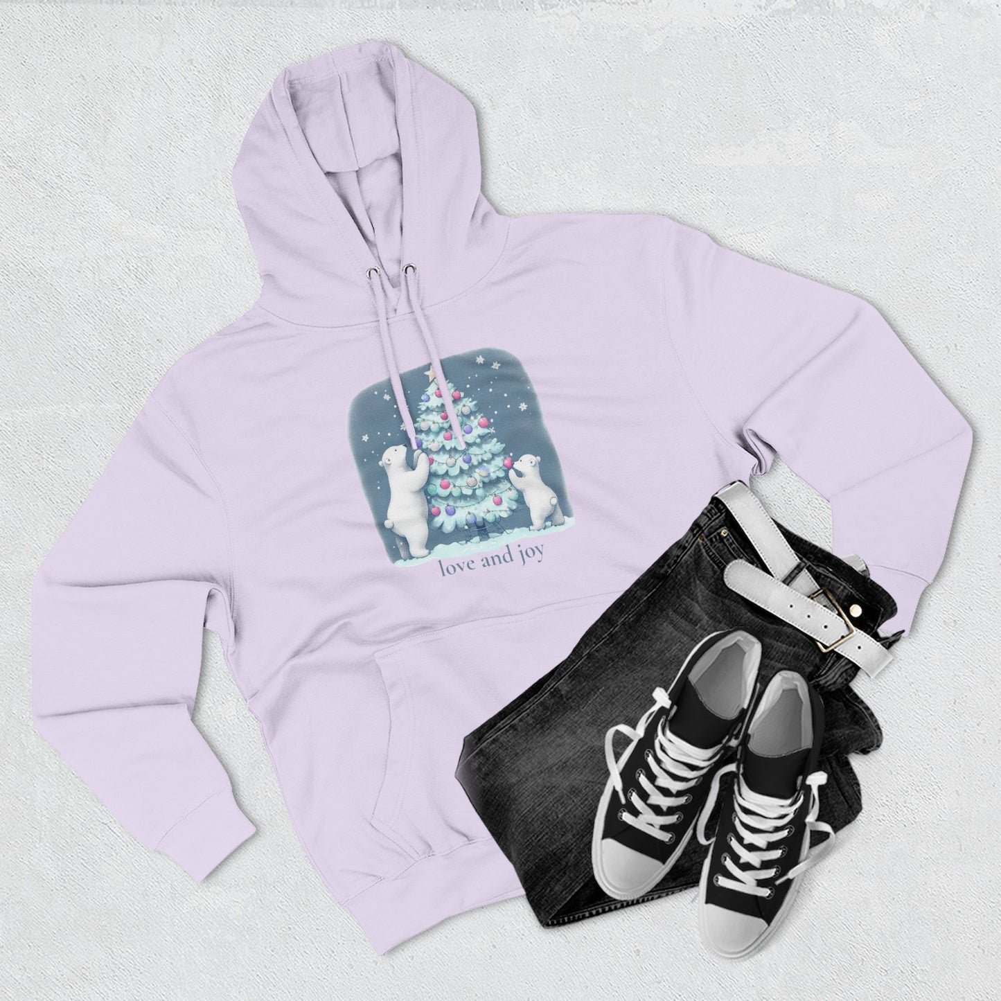 Love and Joy Polar Bears Hoodie