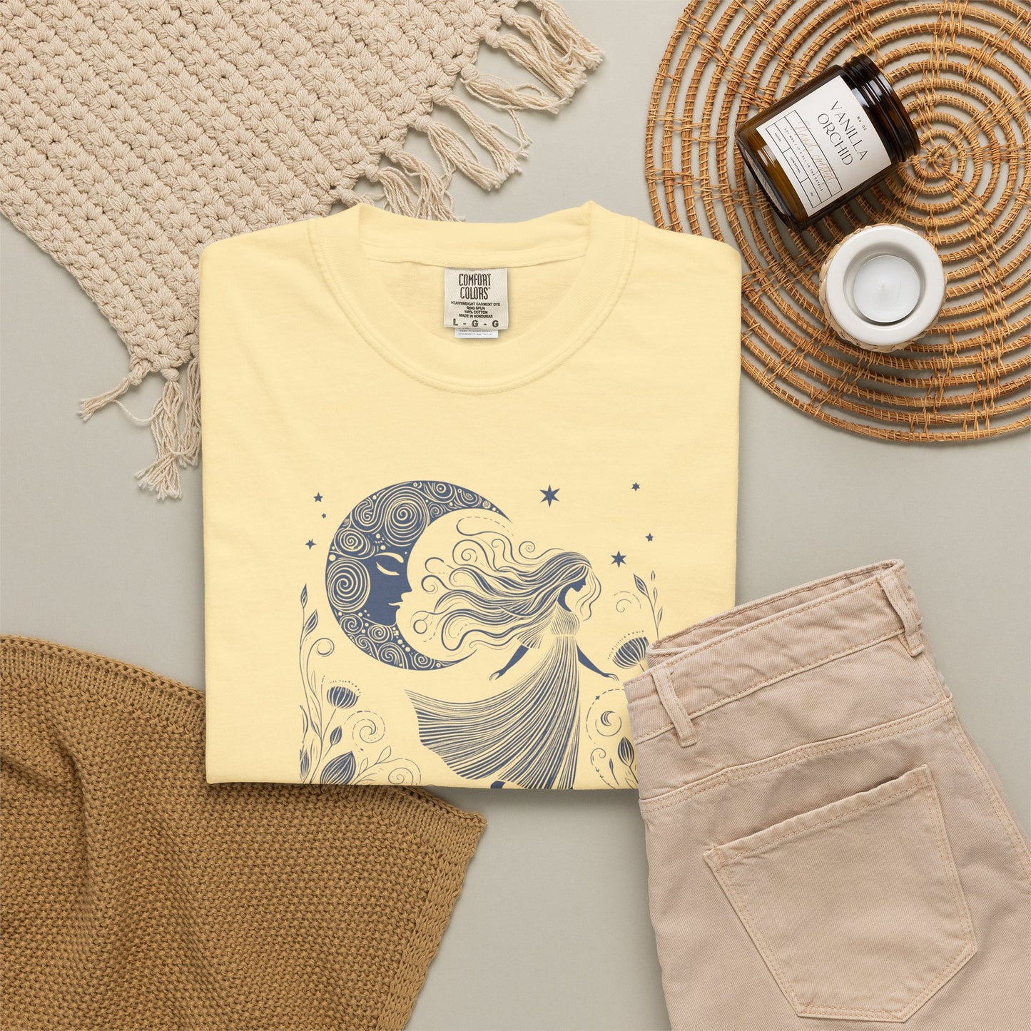 Moonlit Wildflower Woman Comfort Colors Tee