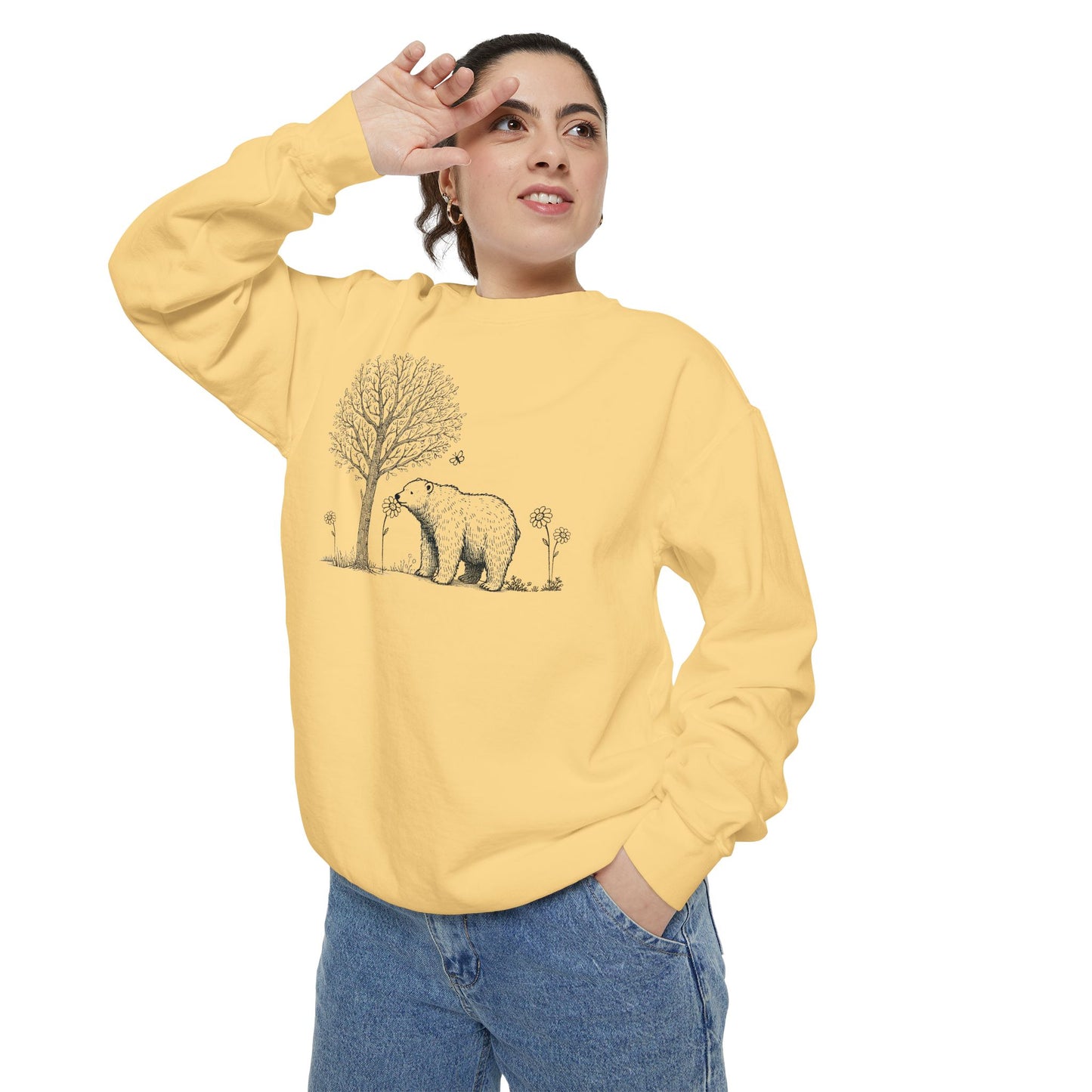 The Meadow Bear – Botanical Sketch Long Sleeve