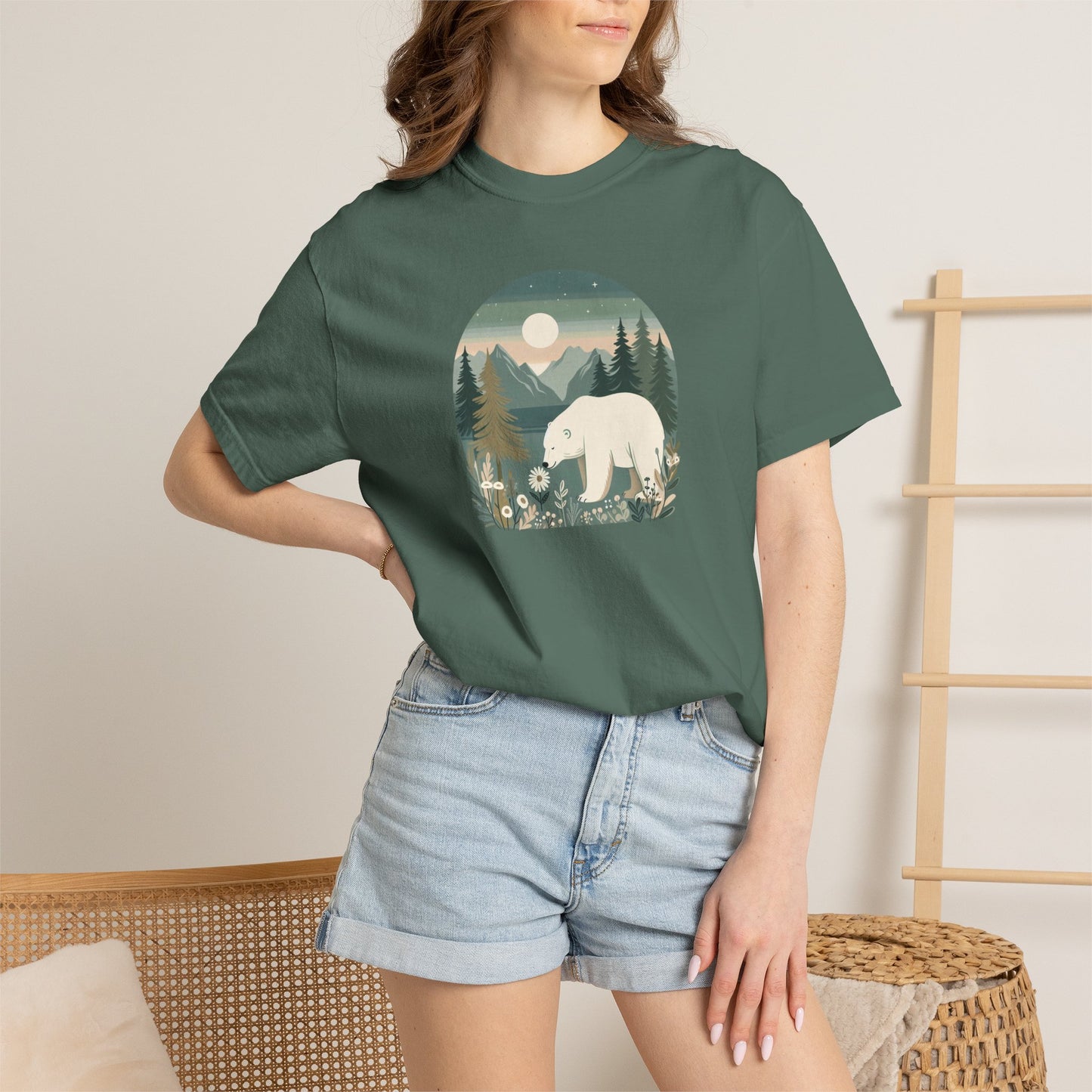 Polar Bear Wilderness Comfort Colors Tee