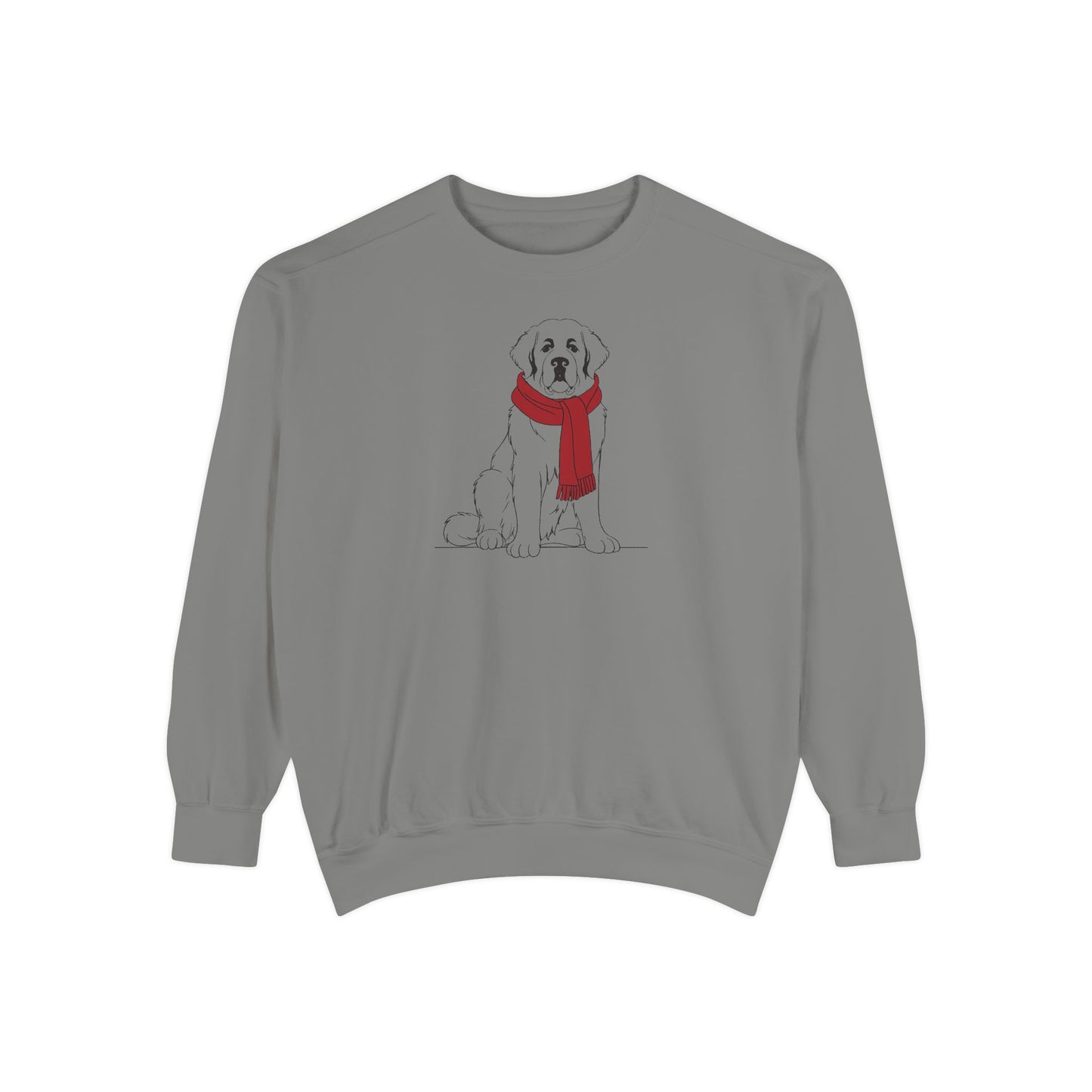 Great Pyrenees Winter Scarf Sweatshirt
