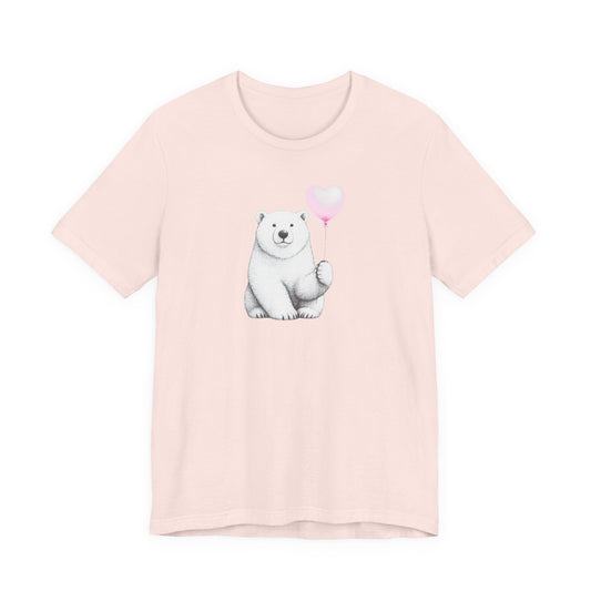 Polar Bear Holding a Balloon Tee