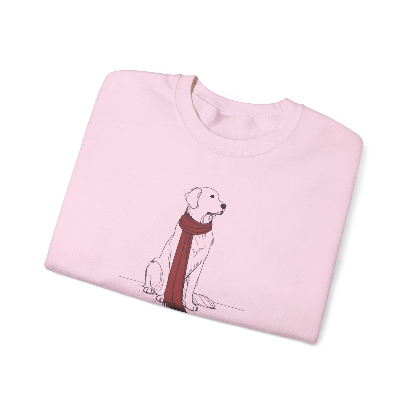 Golden Retriever Scarf Premium Sweatshirt | Cozy Den Edition