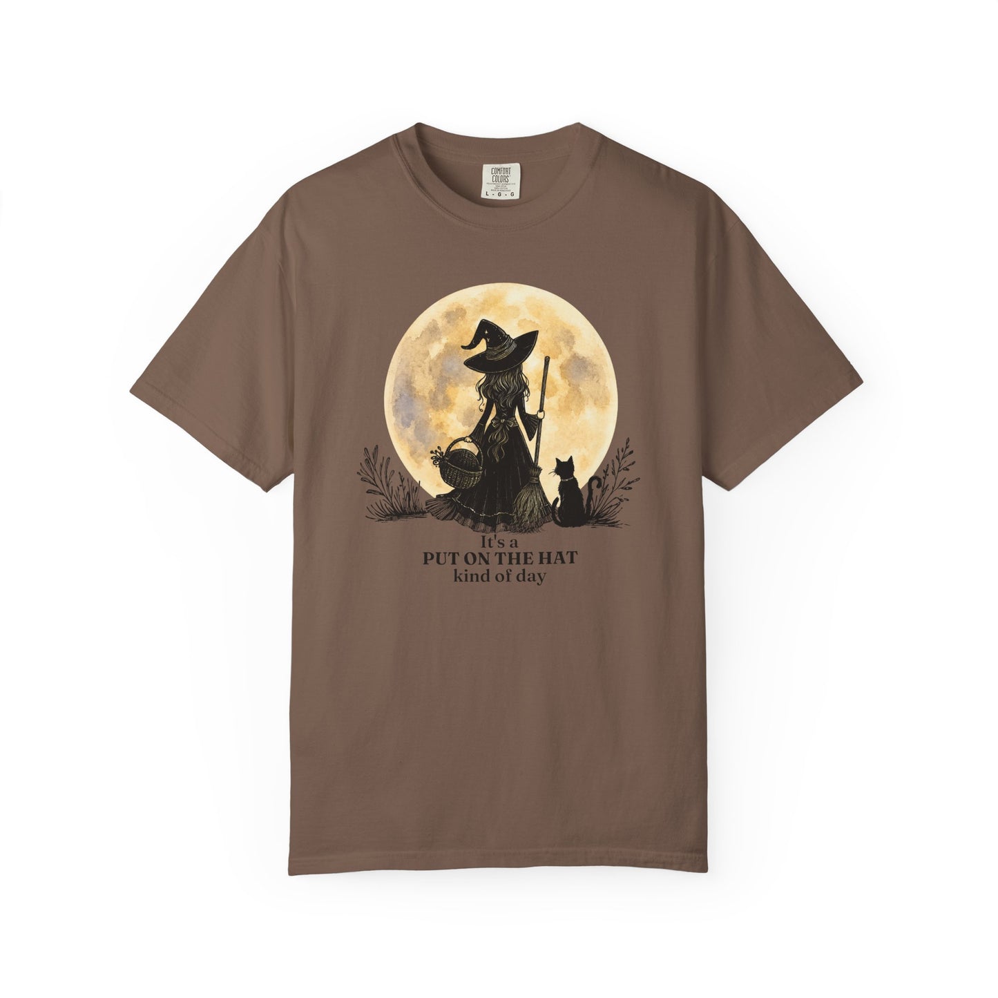 It's a Put on the Hat Kind of Day | Comfort Colors® Witch Graphic T-Shirt