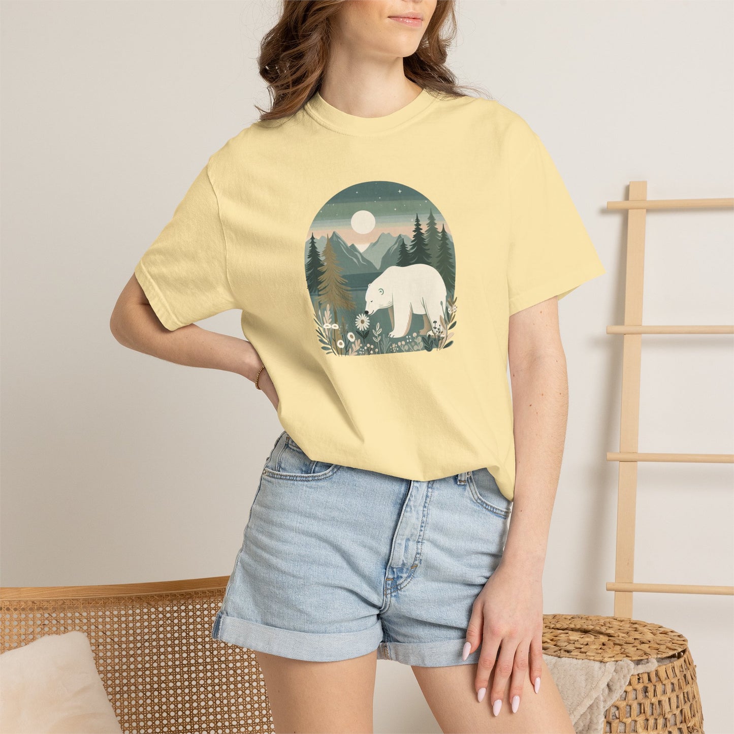 Polar Bear Wilderness Comfort Colors Tee