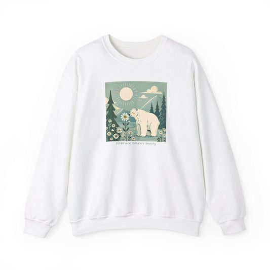 Polar Bear Sweatshirt - 'Embrace Nature's Beauty'