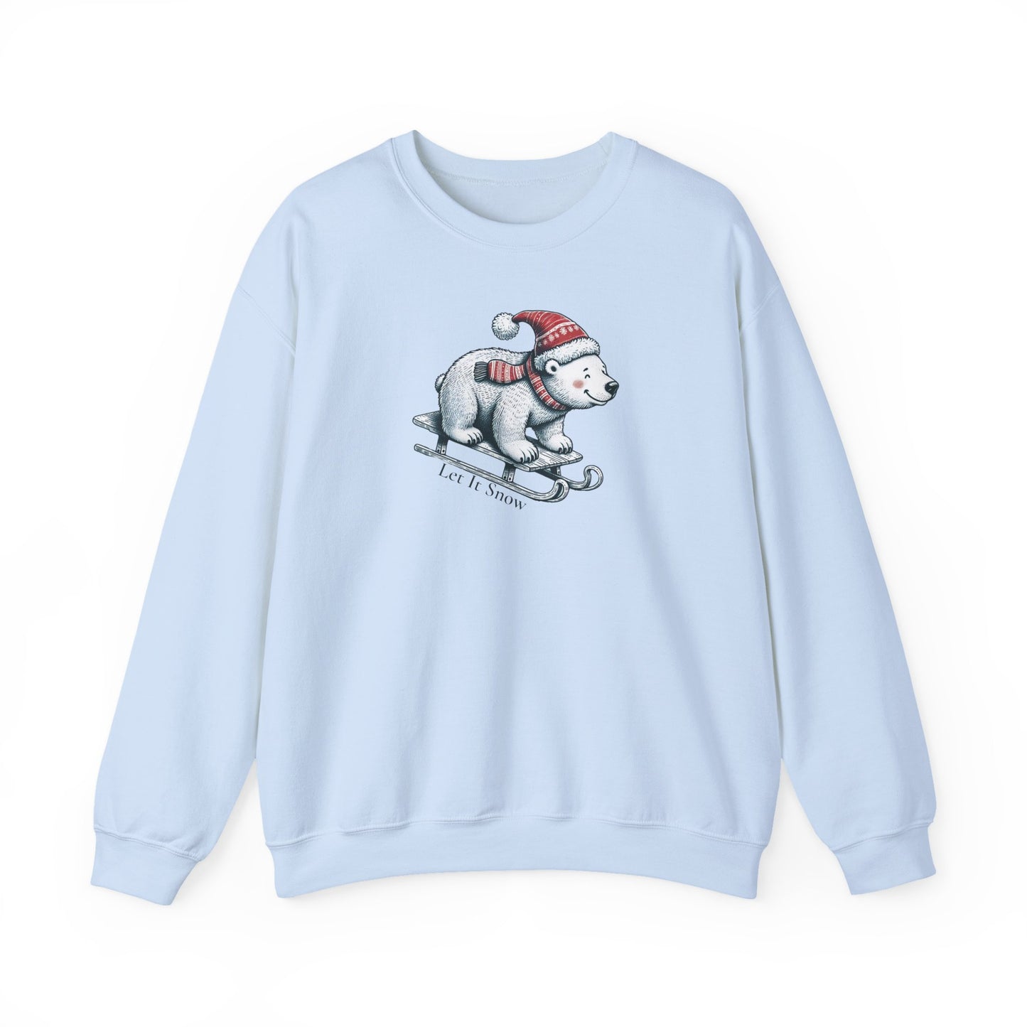 Let It Snow Polar Bear Sweatshirt | Cozy Holiday Pullover