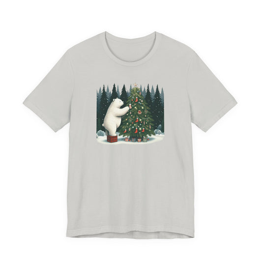 Feeling Like Christmas Polar Bear Tee, Holiday Graphic T-Shirt | Stompy Paws