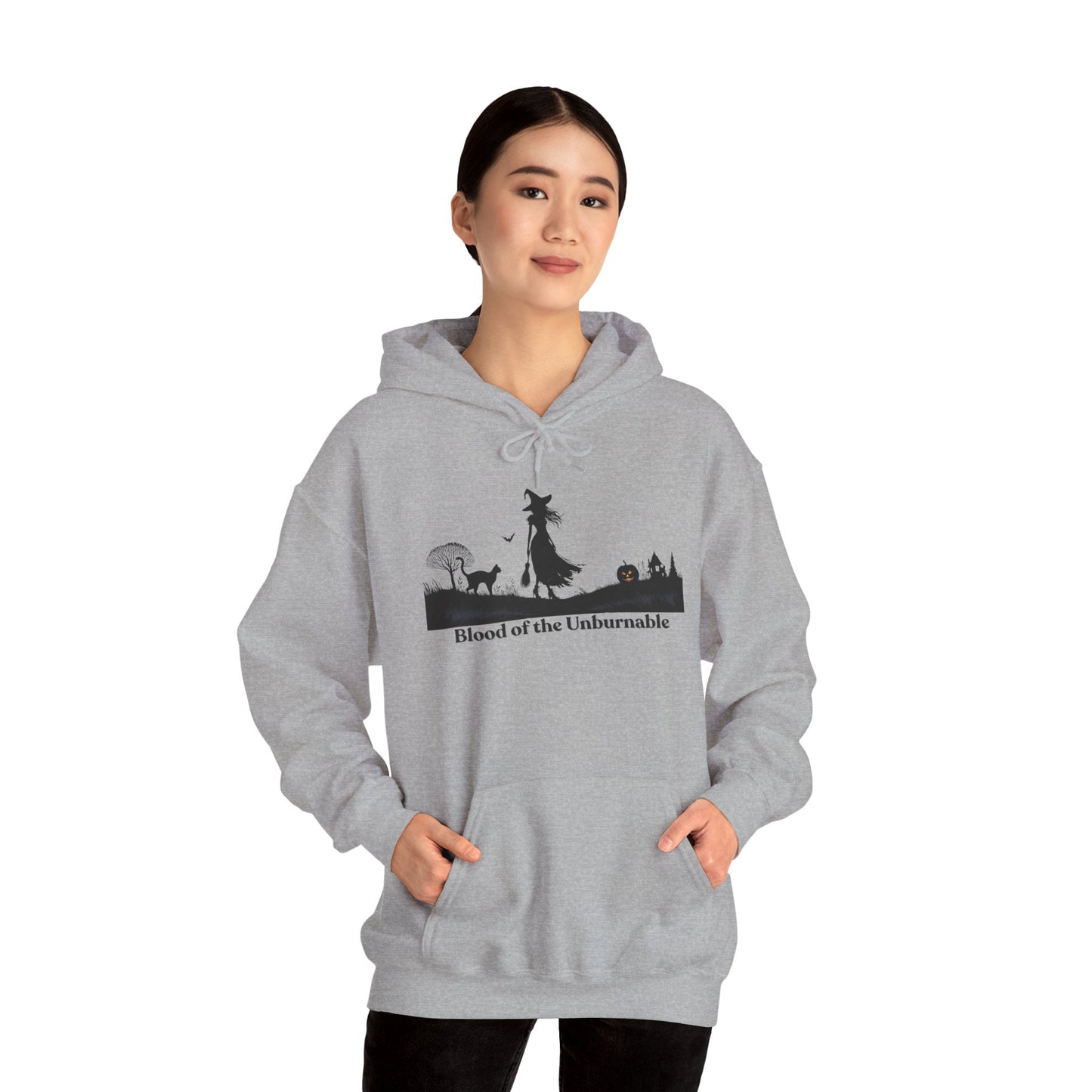 Blood of the Unburnable Witch Hoodie | Cozy Halloween Sweatshirt