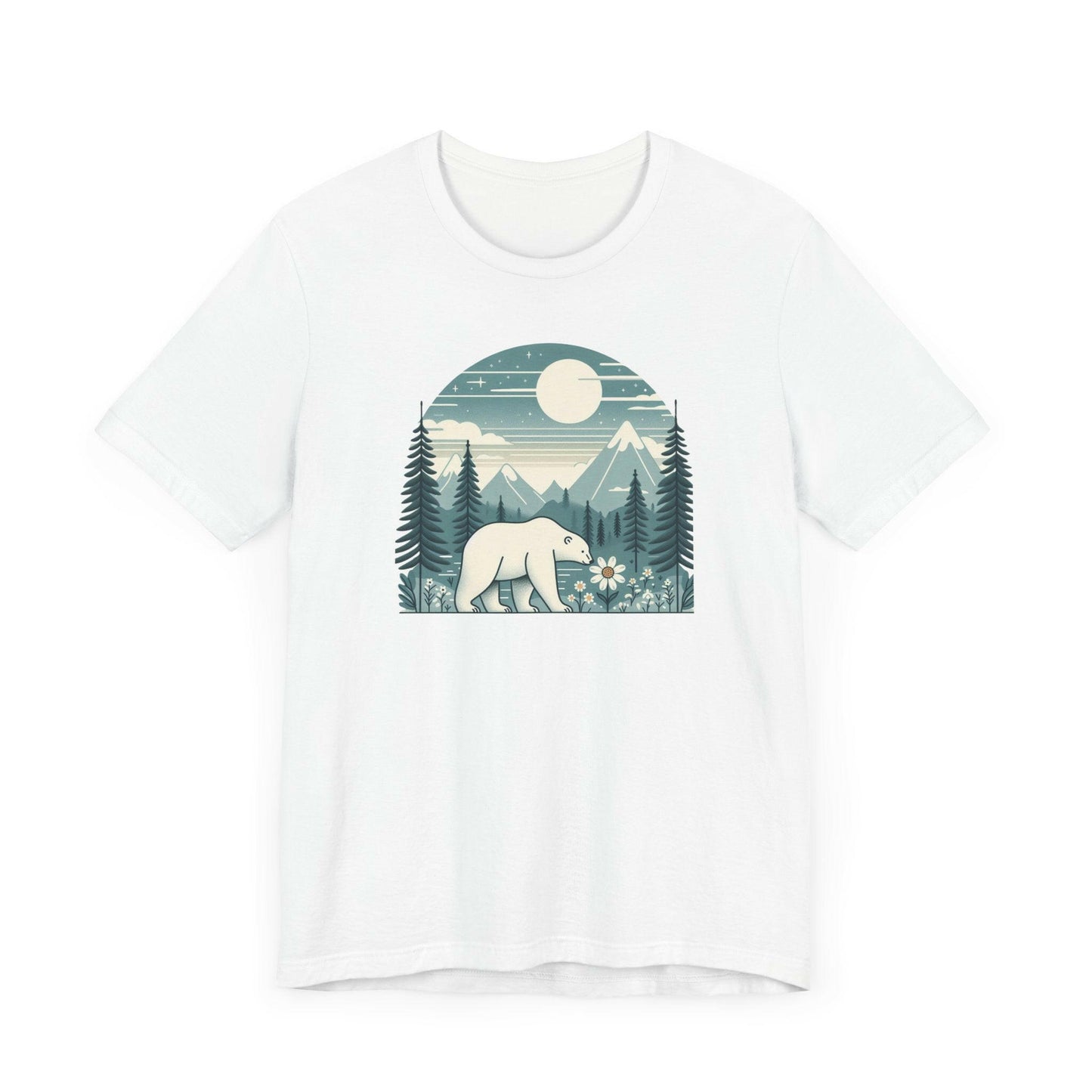 Nature Lover's Bear Graphic Tee | Unisex Jersey Short Sleeve T-Shirt - Stompy Paws