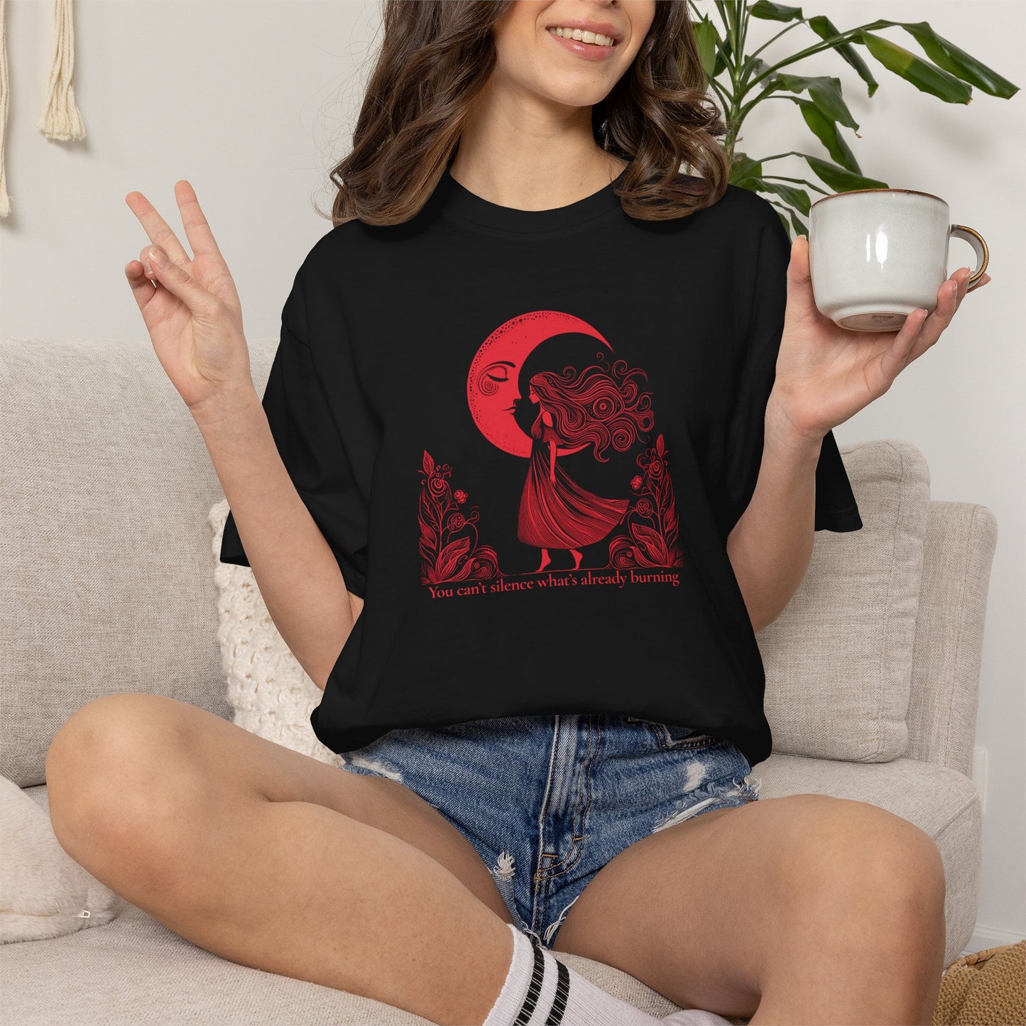 You Can’t Silence What’s Already Burning Comfort Colors Tee