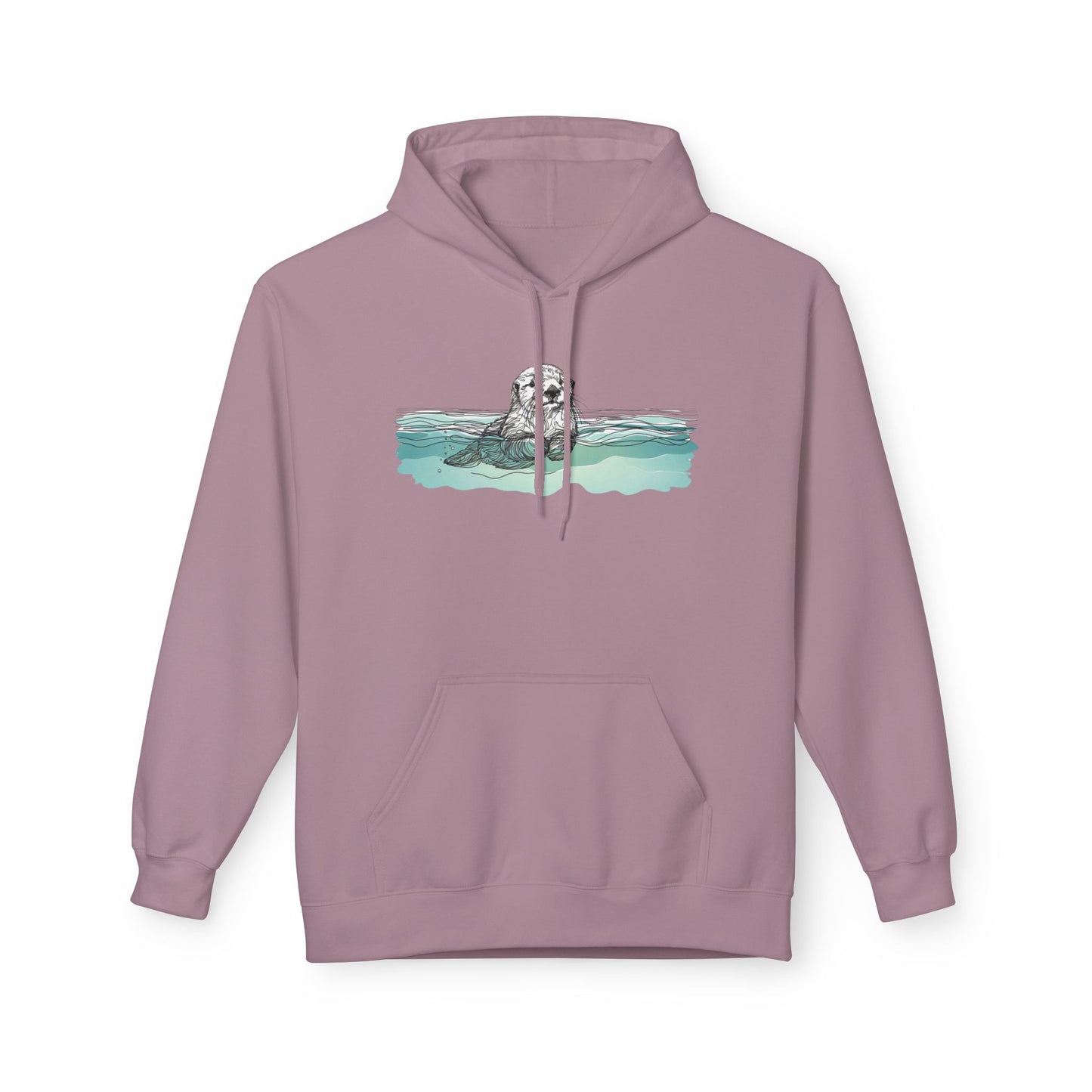 Watercolor Sea Otter Hoodie