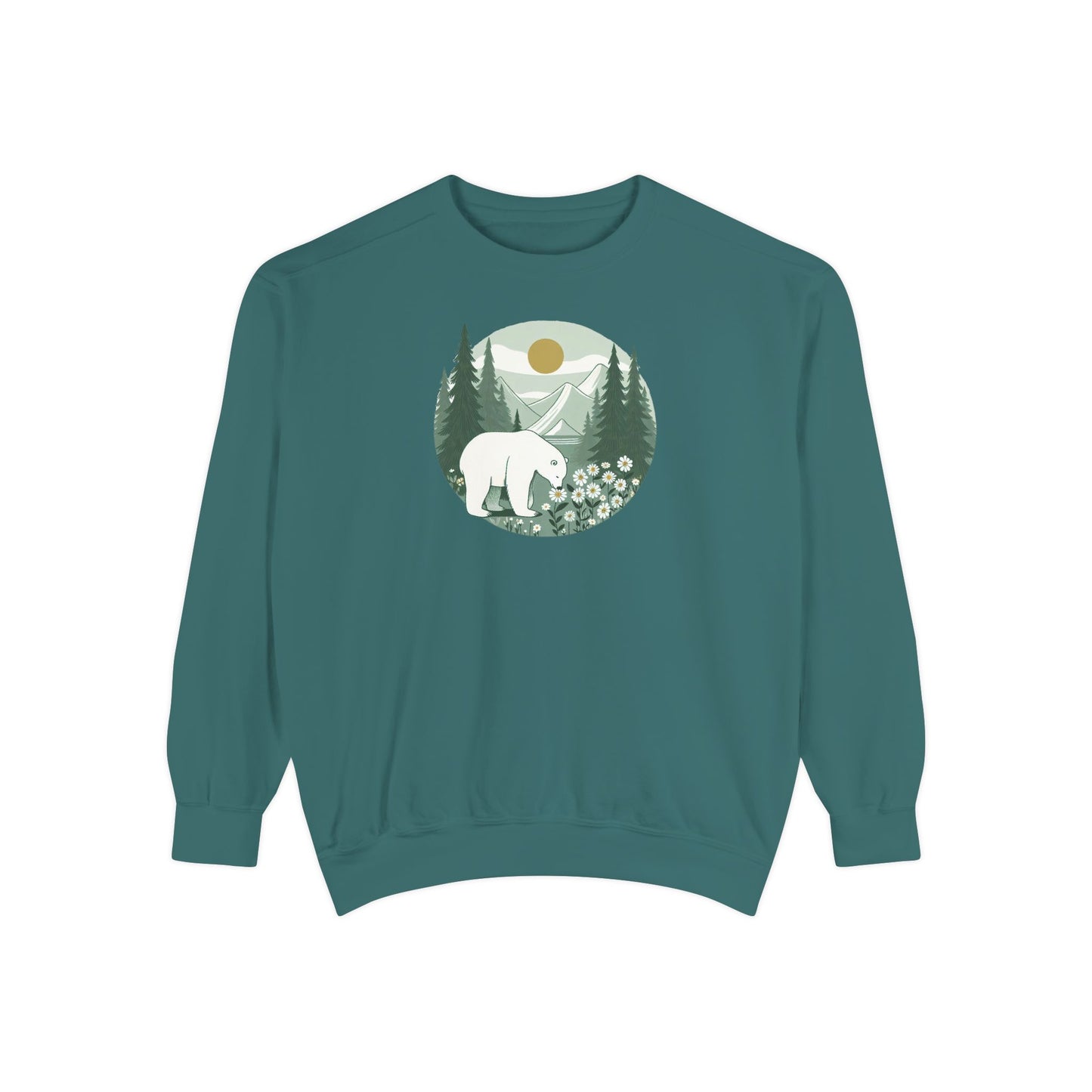 Polar Bear Mountain Meadow Comfort Colors Sweatshirt