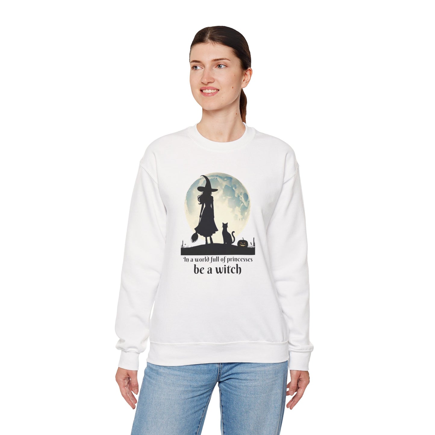 Witch's Moonlight Silhouette Sweatshirt | Mystic Den Edition