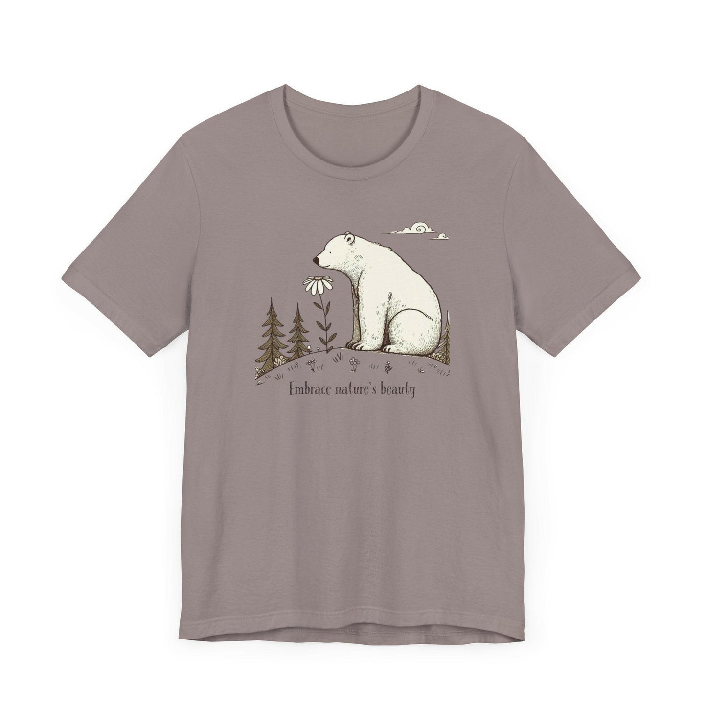 Polar Bear with Daisy Flower Tee - Stompy Paws