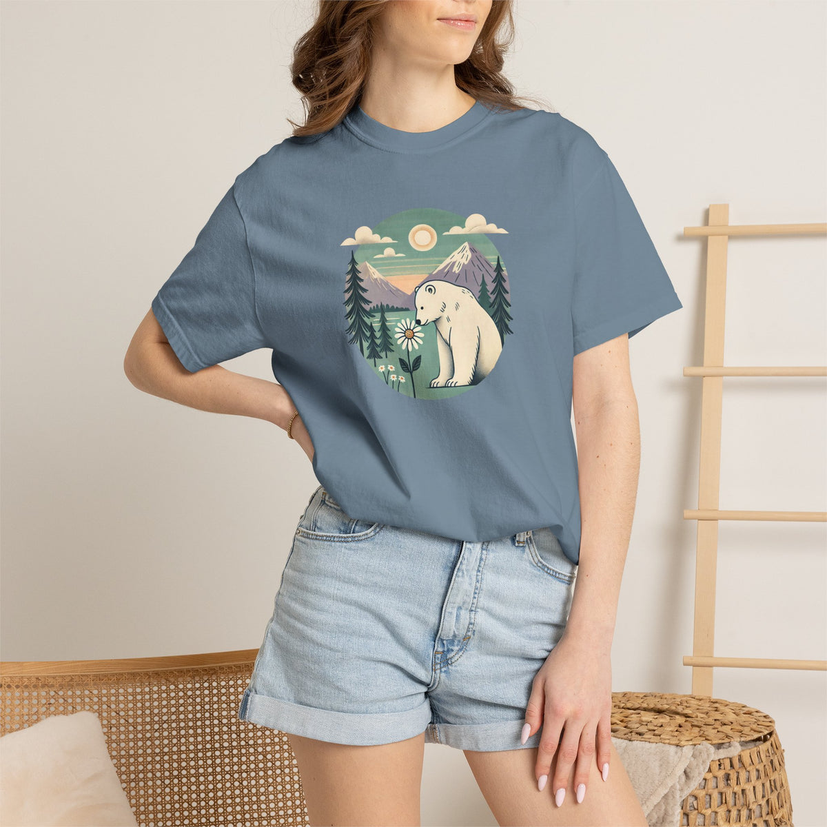 Polar Bear Mountain T-Shirt | Comfort Colors Tee