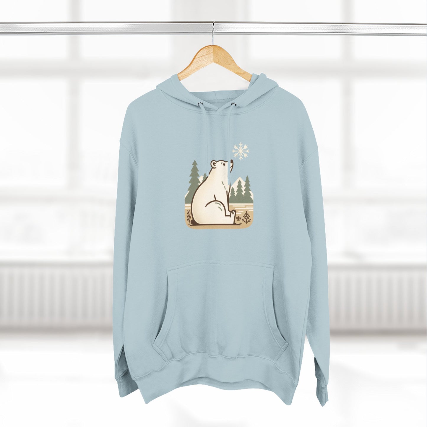 Polar Bear Snowflake Hoodie