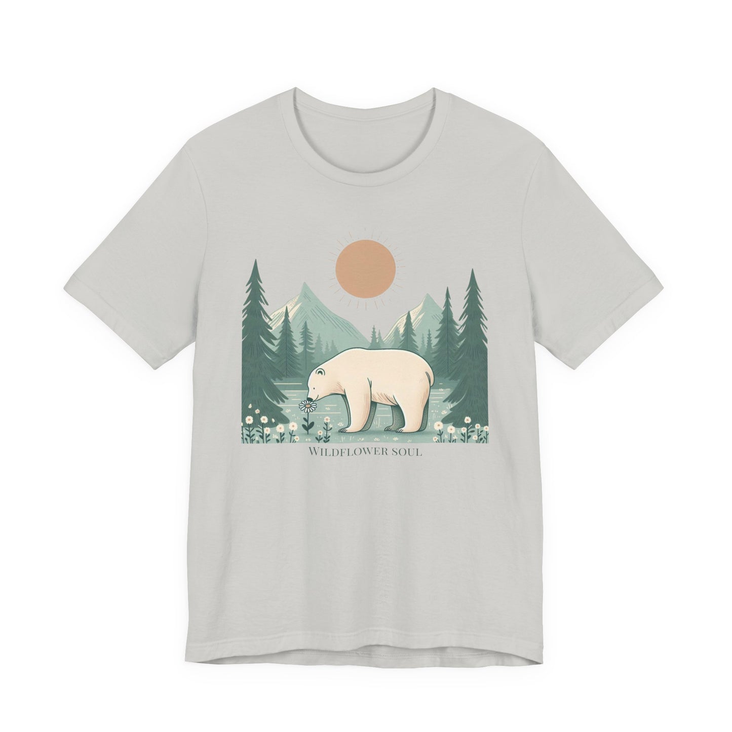 Wildflower Soul Polar Bear Tee | Vintage Landscape Edition
