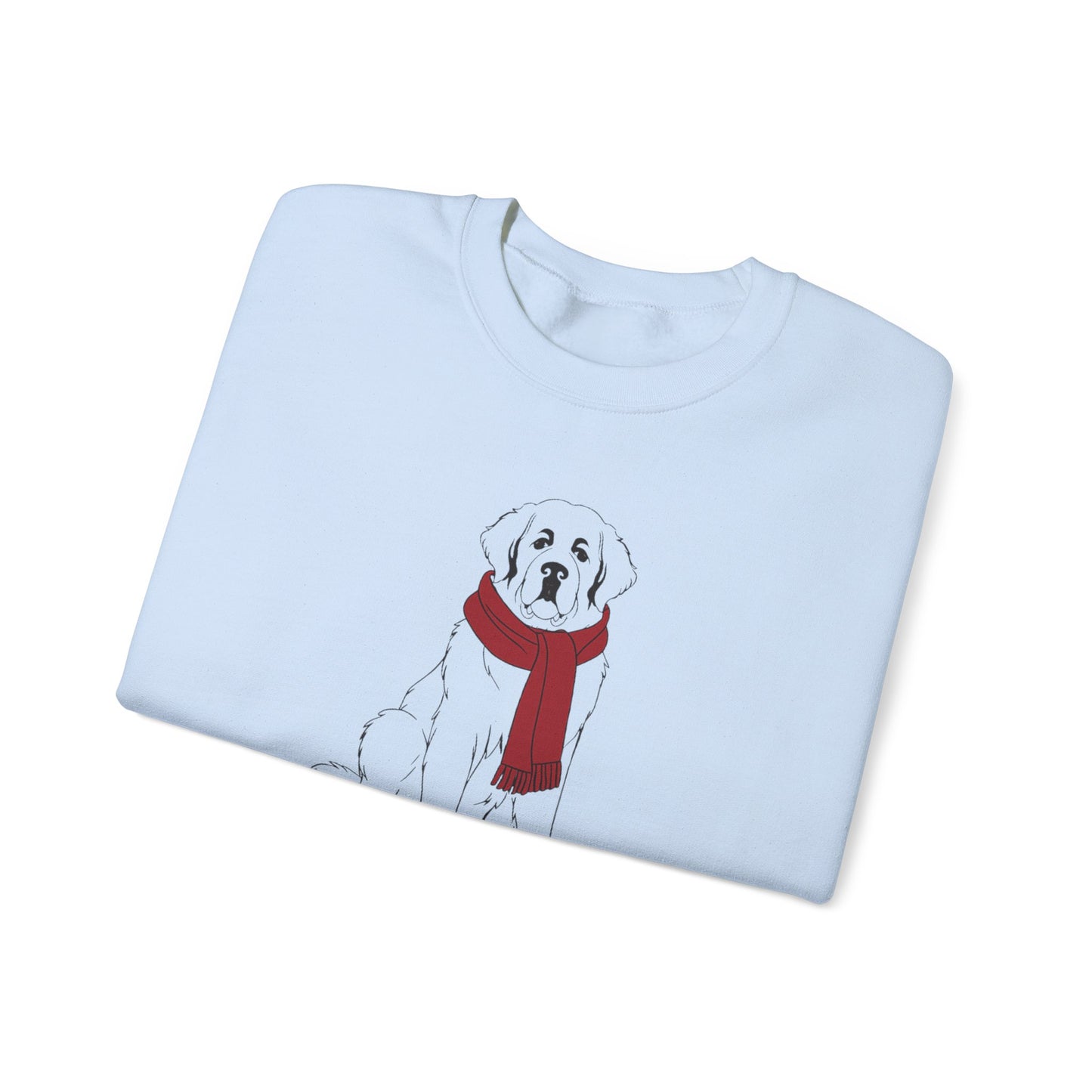 Saint Bernard Winter Scarf Sweatshirt