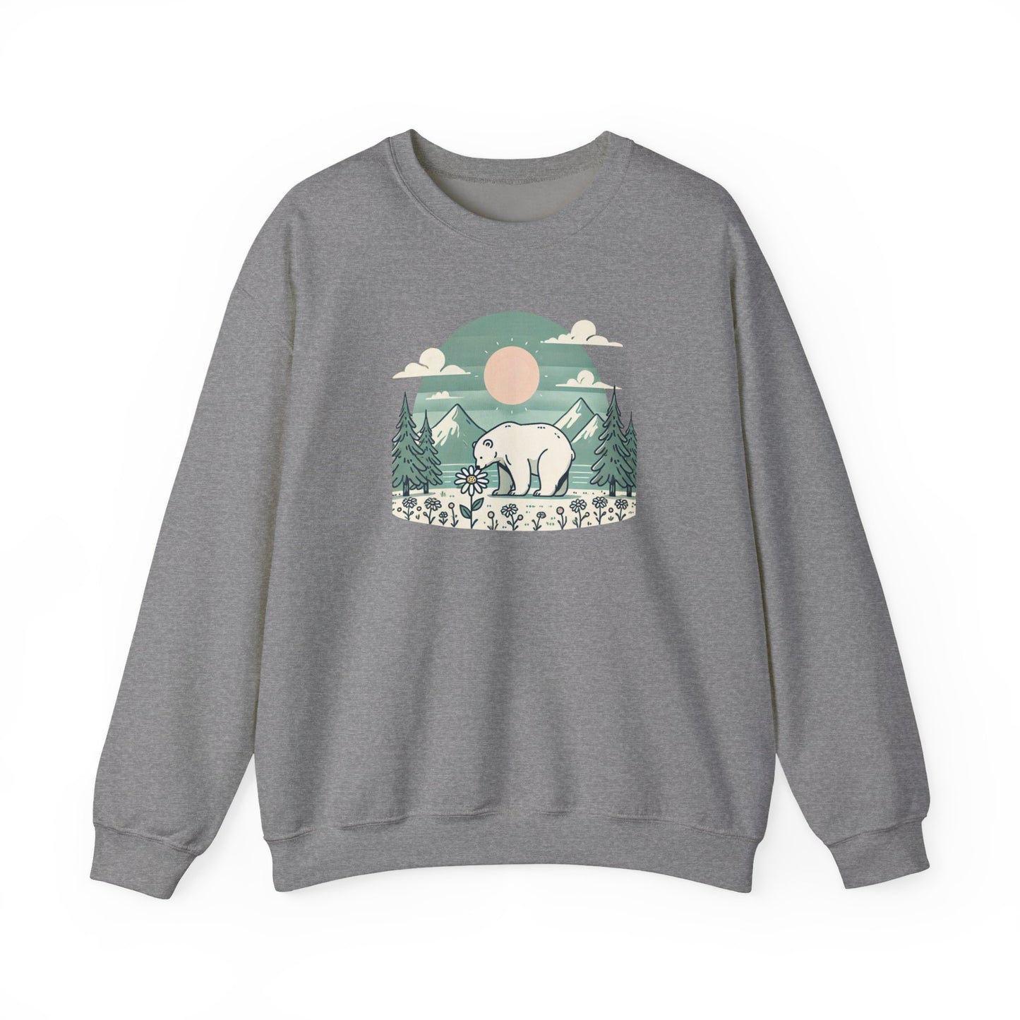 Polar Bear Daisy Sweatshirt