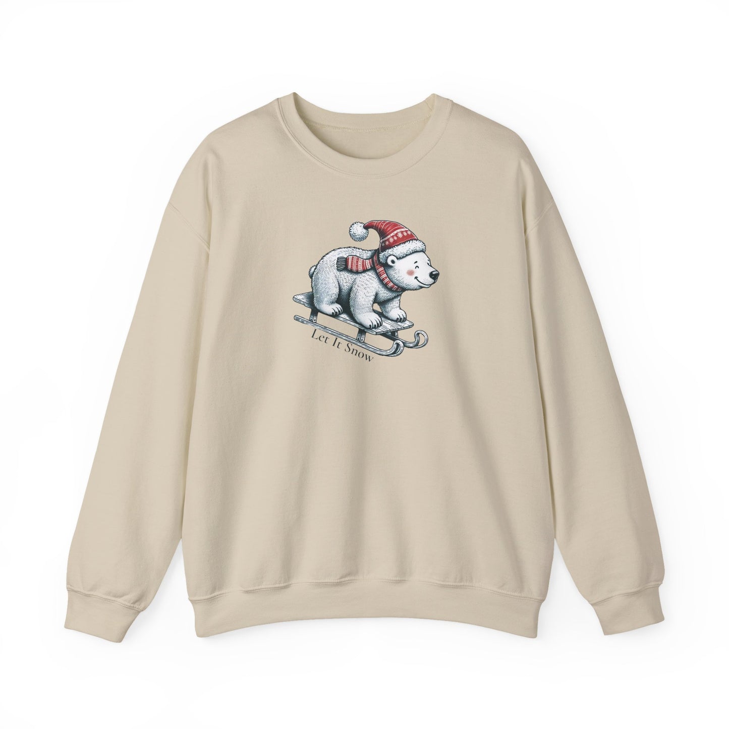 Let It Snow Polar Bear Sweatshirt | Cozy Holiday Pullover