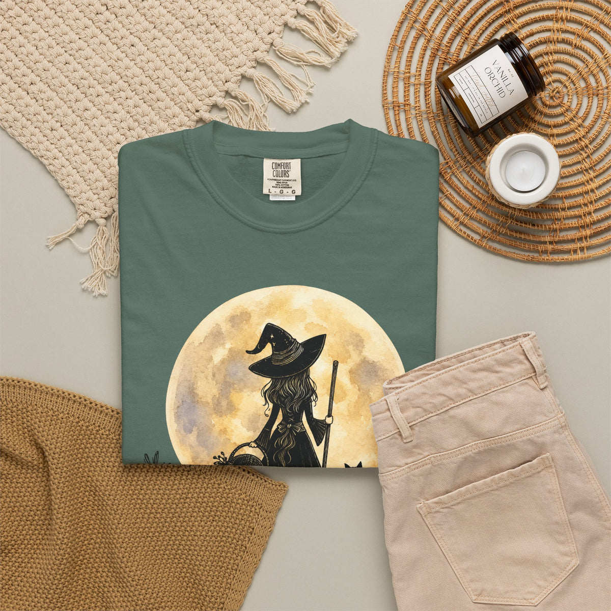 In My Witch Era Graphic Tee | Moon Witch Comfort Colors Shirt